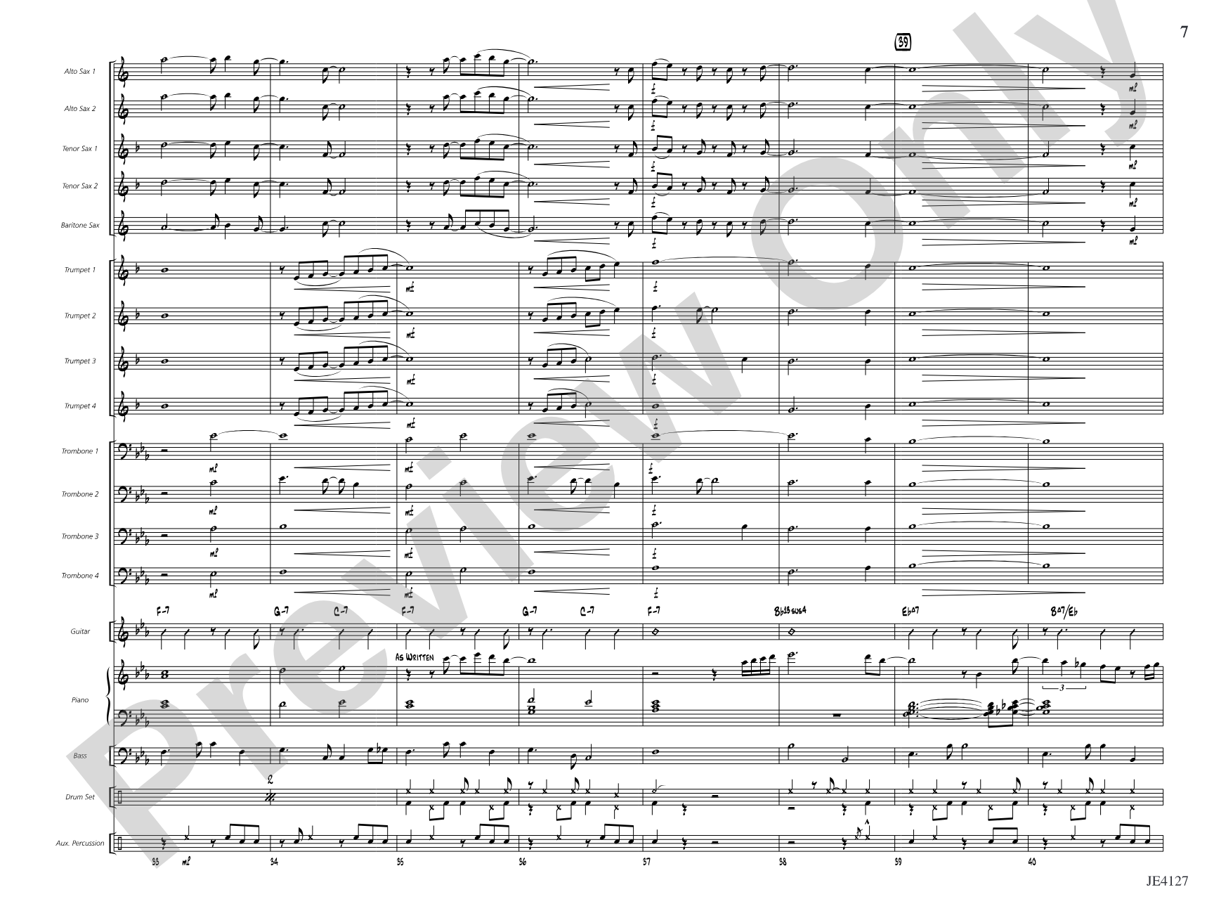 Blue Sky for a Rainy Day: Jazz Ensemble Conductor Score & Parts