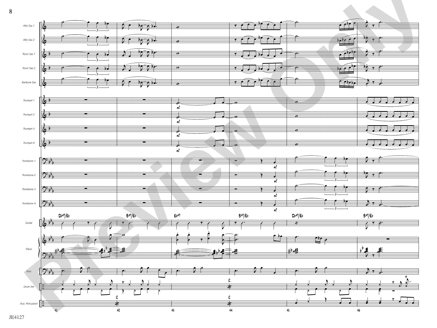 Blue Sky for a Rainy Day: Jazz Ensemble Conductor Score & Parts