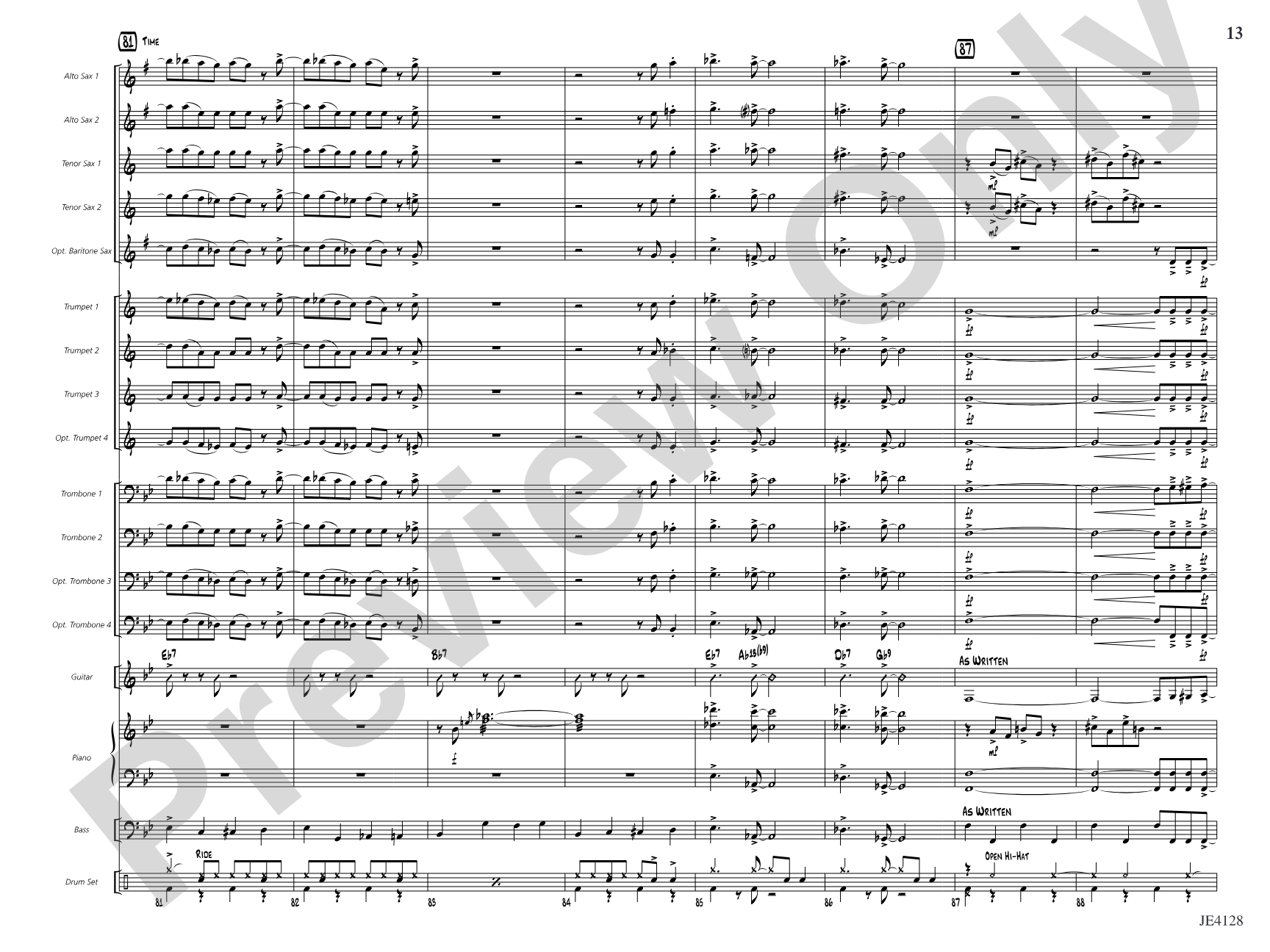 In the Doghouse: Jazz Ensemble Conductor Score & Parts