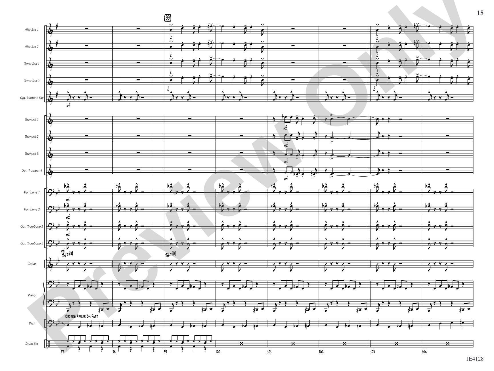 In the Doghouse: Jazz Ensemble Conductor Score & Parts