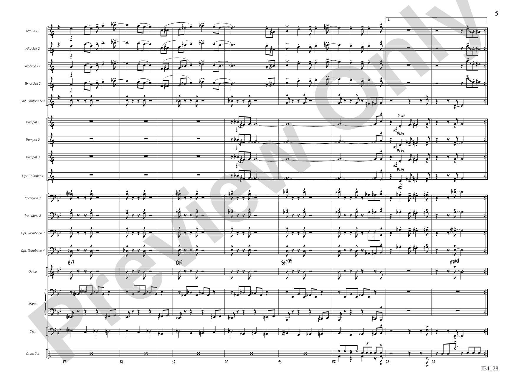 In the Doghouse: Jazz Ensemble Conductor Score & Parts
