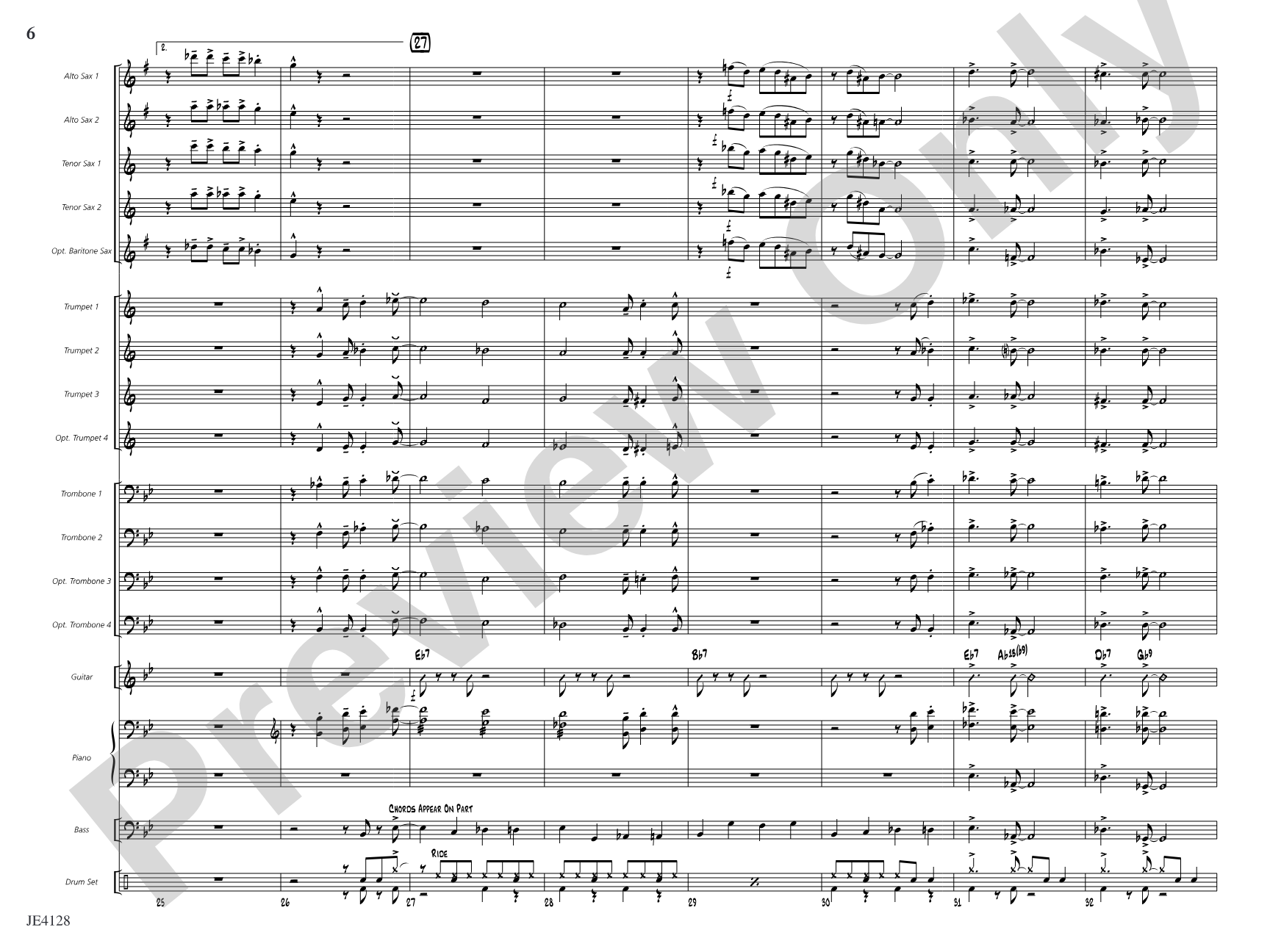 In the Doghouse: Jazz Ensemble Conductor Score & Parts