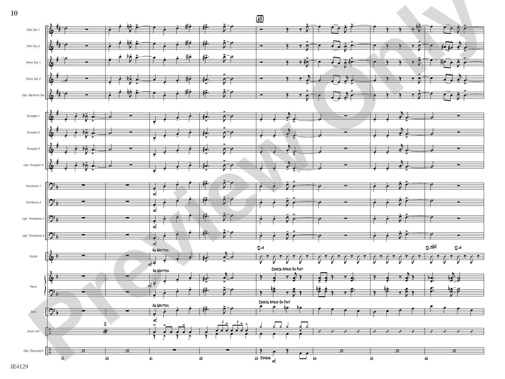 Scat Cat: Jazz Ensemble Conductor Score & Parts