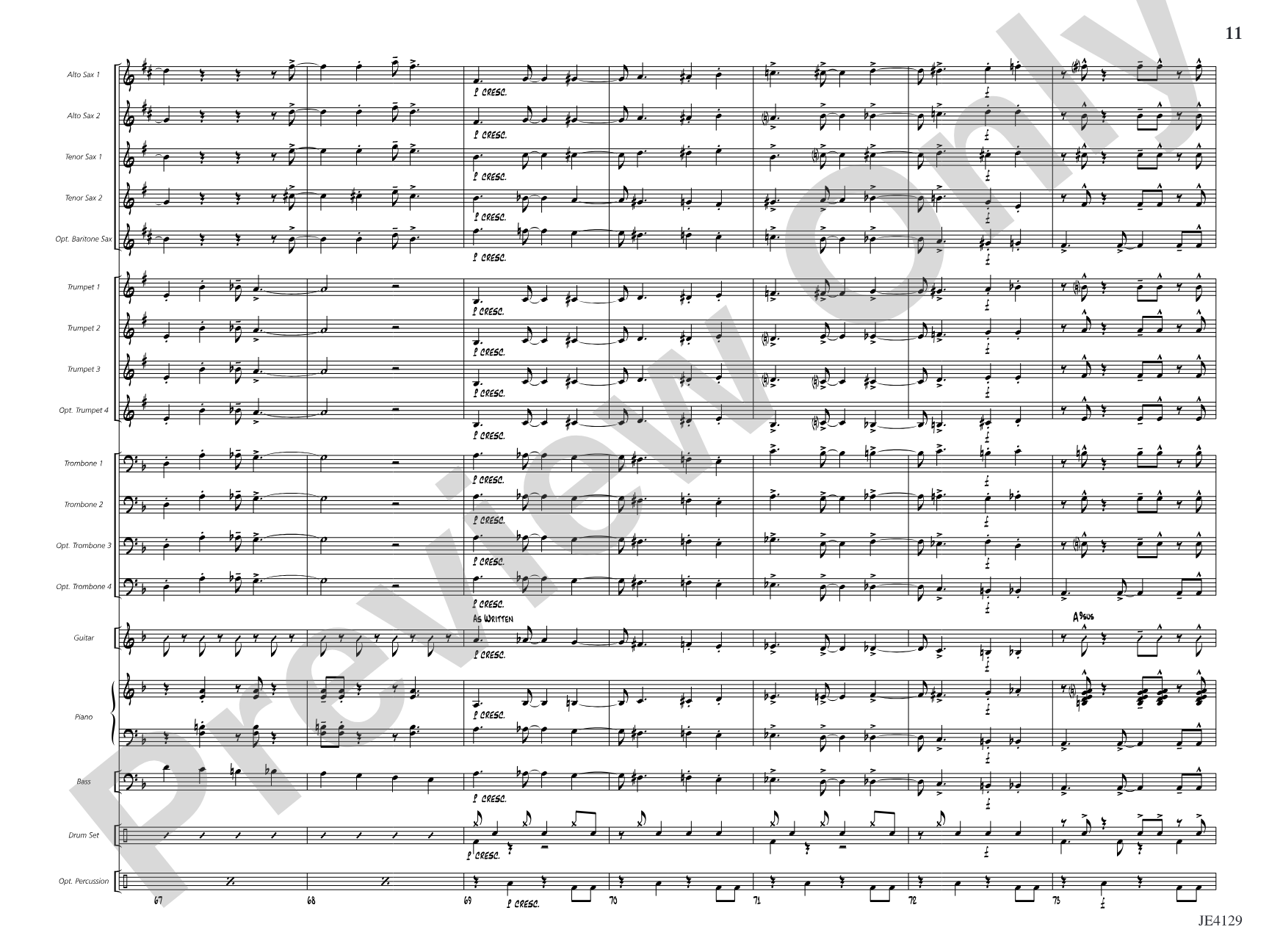 Scat Cat: Jazz Ensemble Conductor Score & Parts