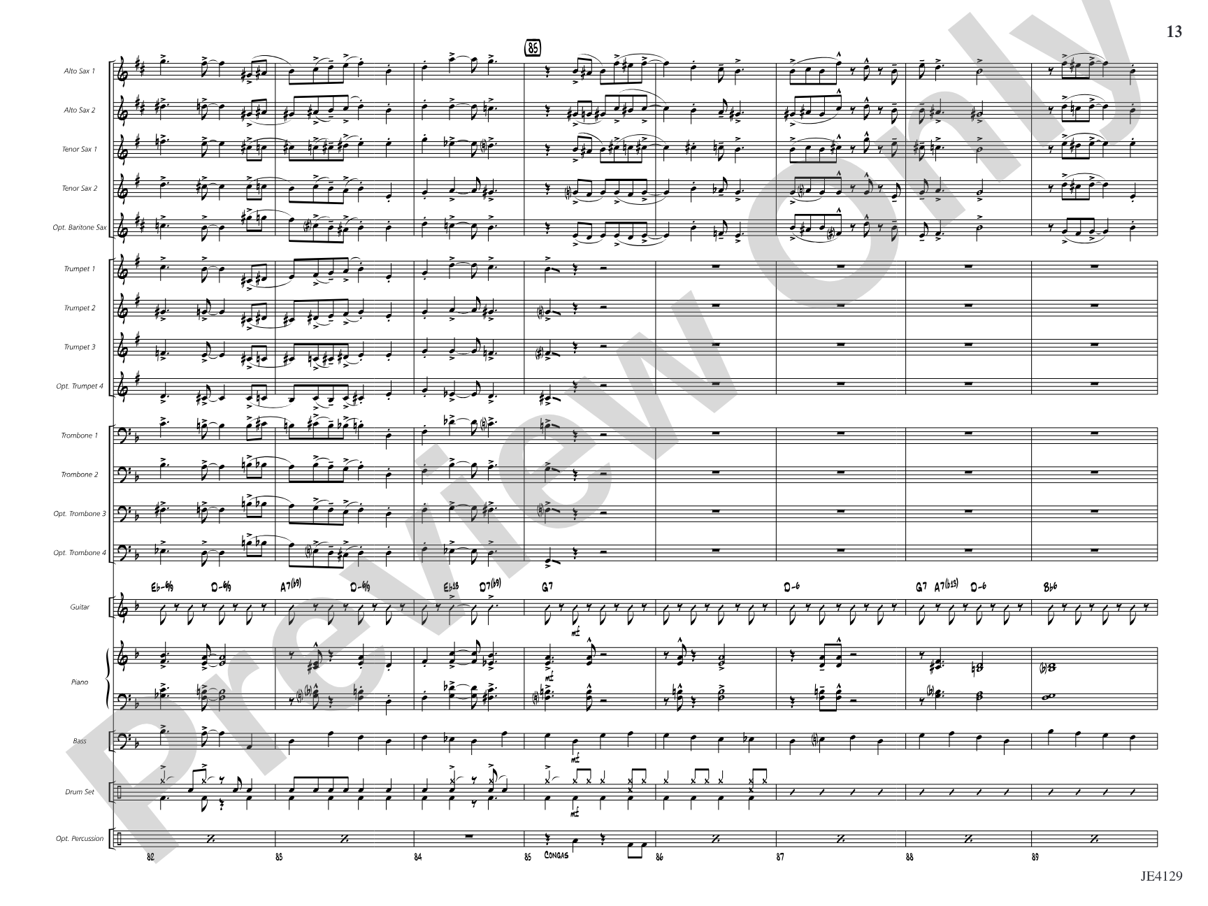 Scat Cat: Jazz Ensemble Conductor Score & Parts