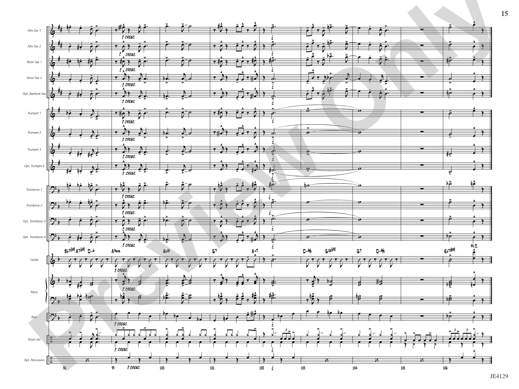 Scat Cat: Jazz Ensemble Conductor Score & Parts