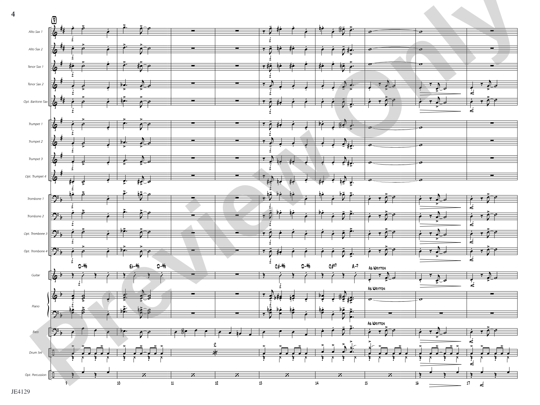 Scat Cat: Jazz Ensemble Conductor Score & Parts