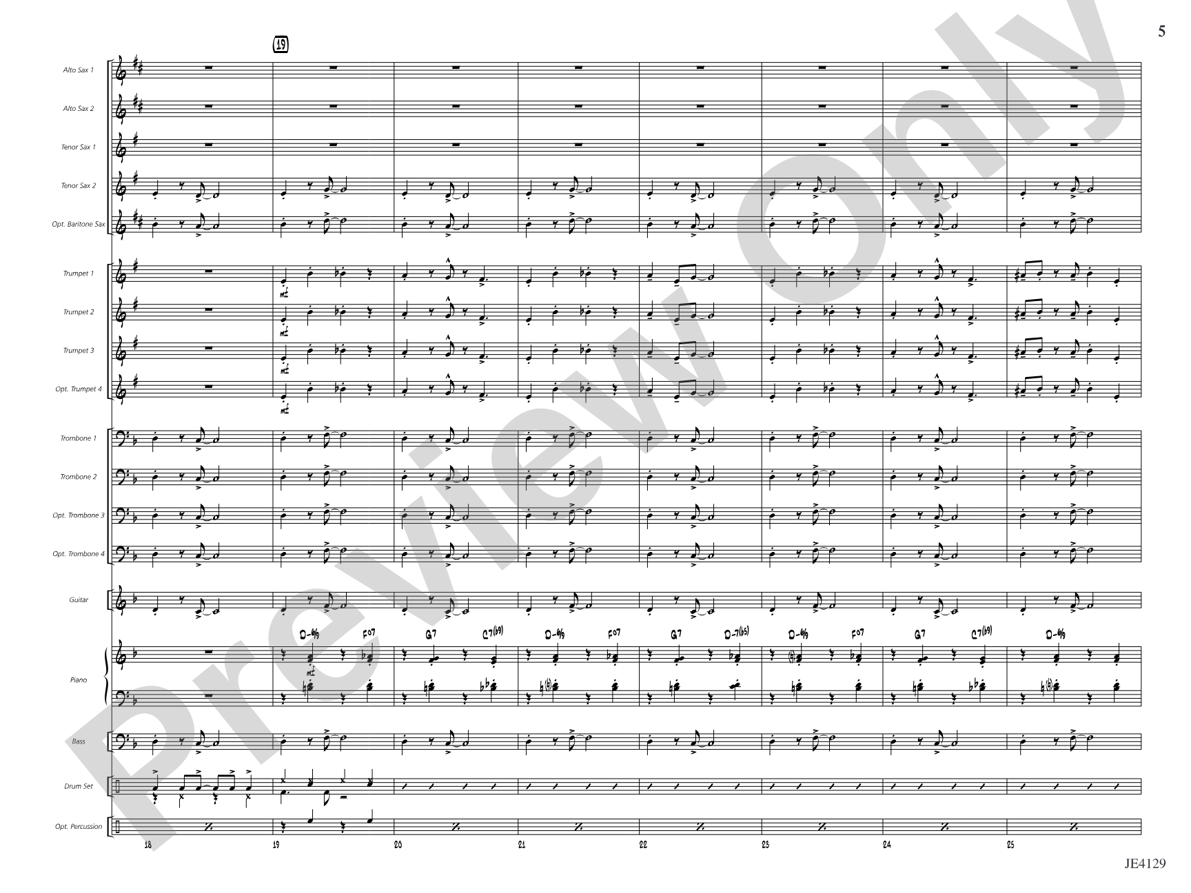 Scat Cat: Jazz Ensemble Conductor Score & Parts