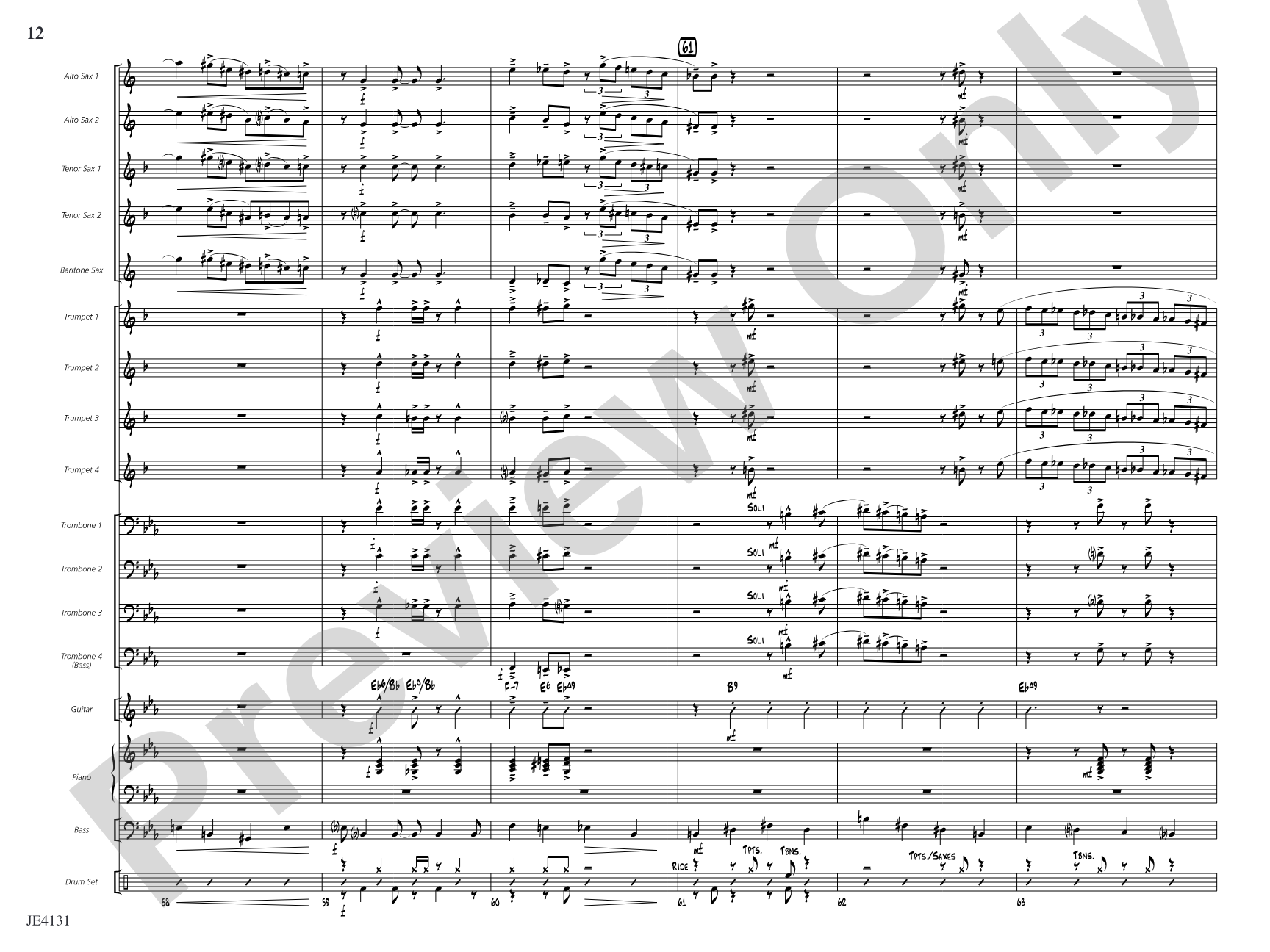 Jiver's License: Jazz Ensemble Conductor Score & Parts
