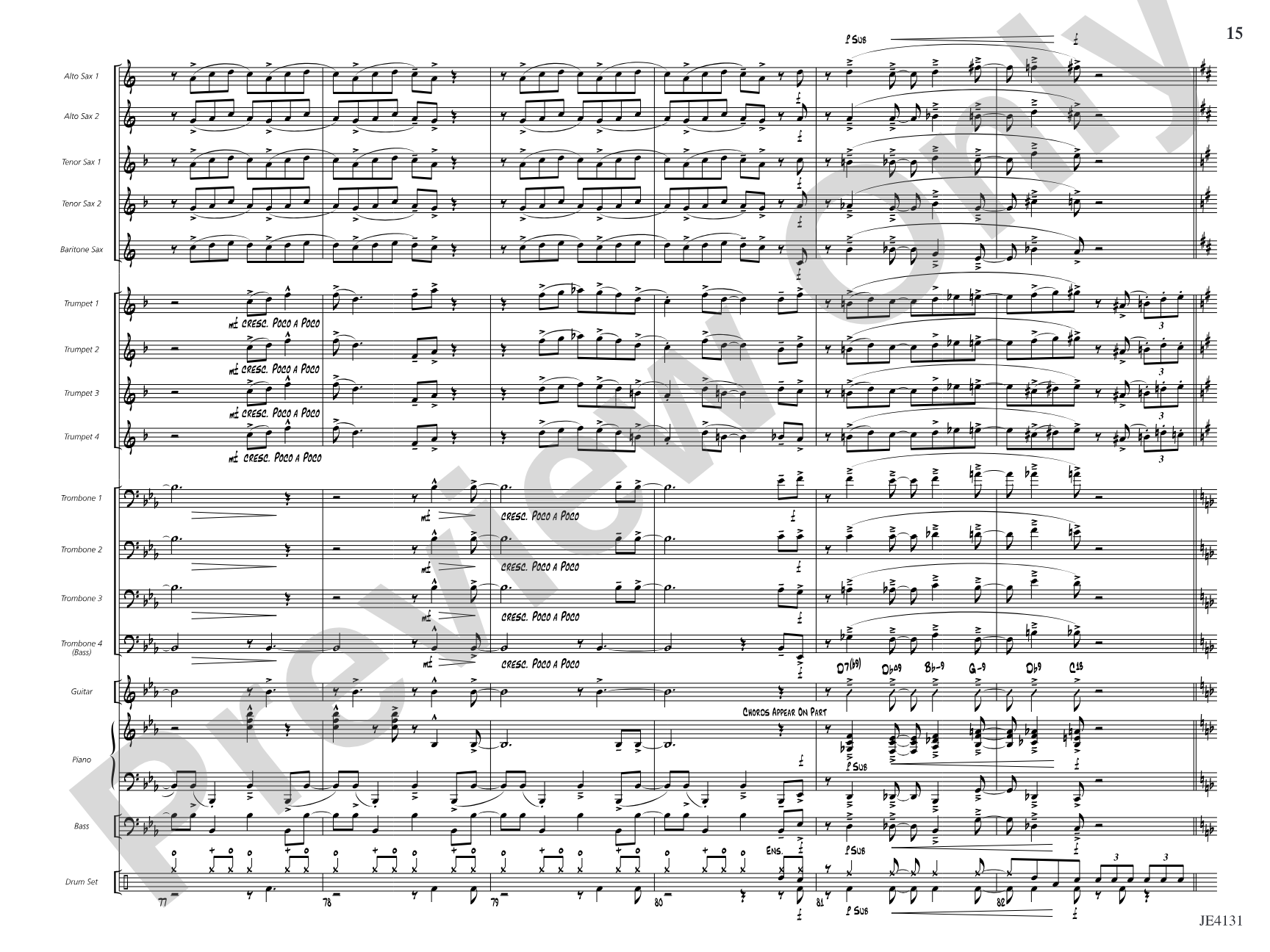 Jiver's License: Jazz Ensemble Conductor Score & Parts