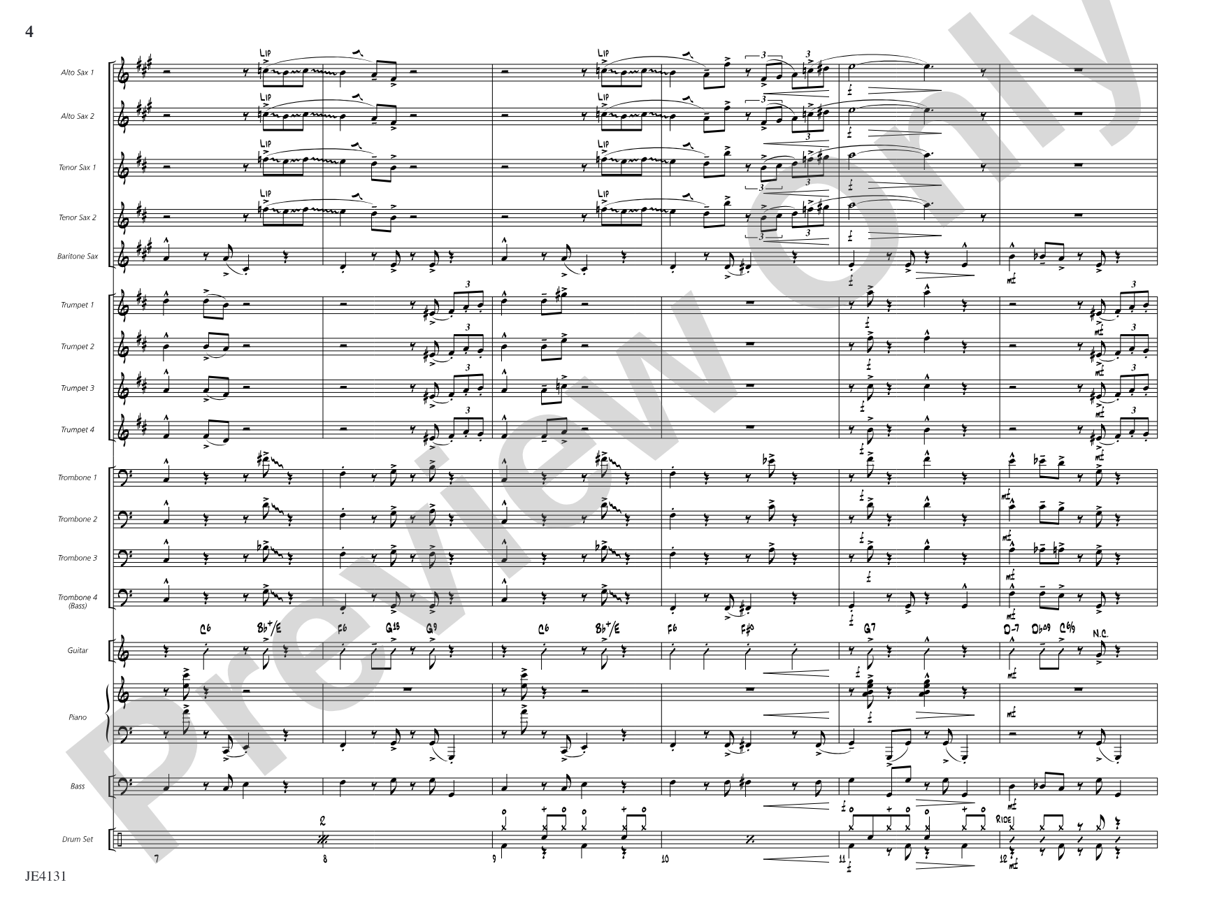 Jiver's License: Jazz Ensemble Conductor Score & Parts