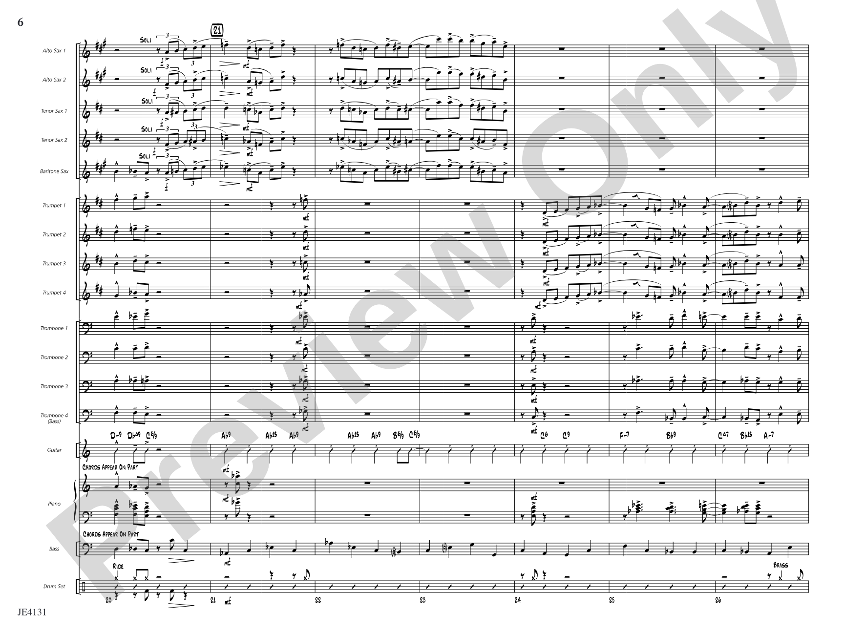 Jiver's License: Jazz Ensemble Conductor Score & Parts
