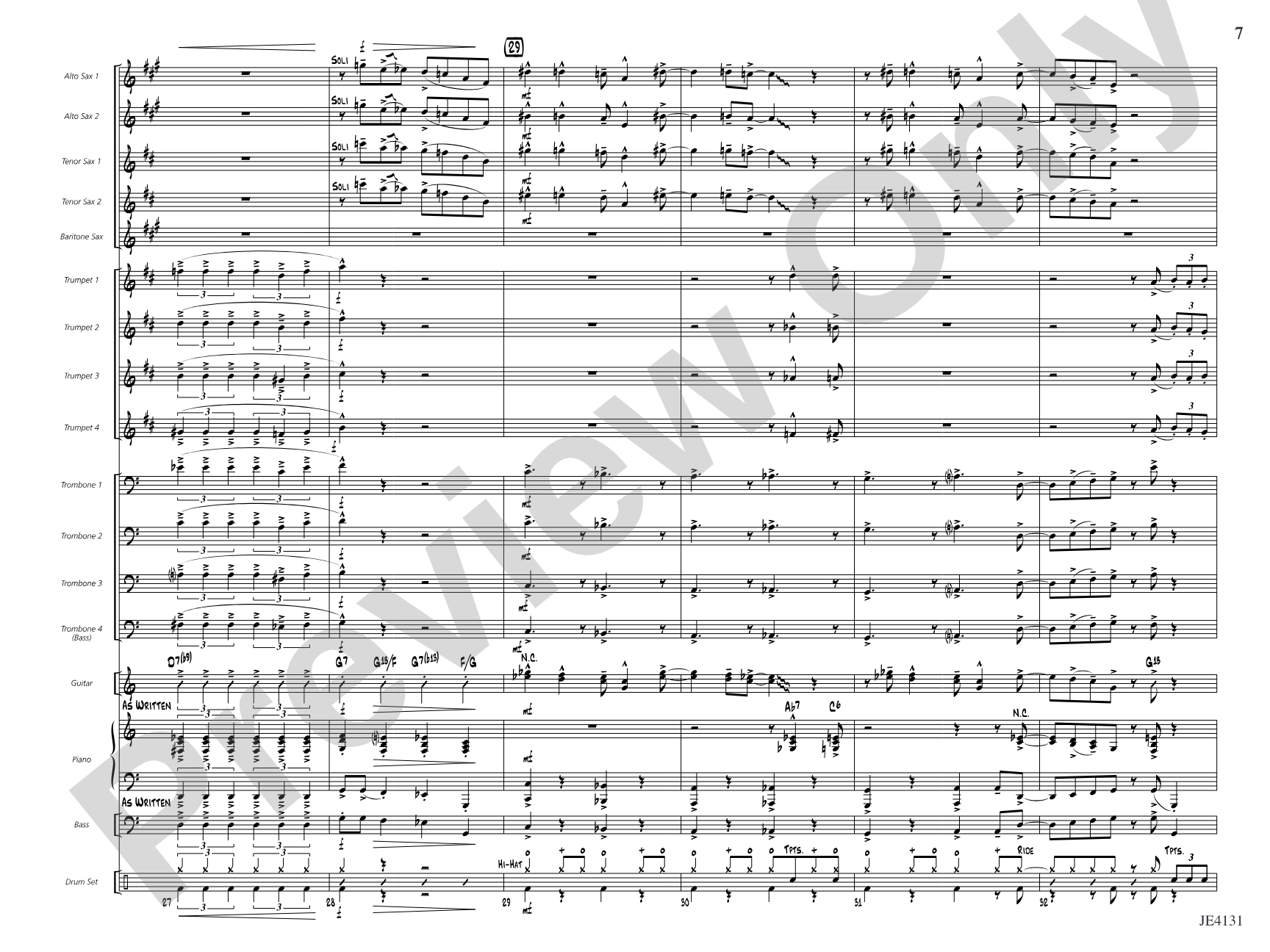 Jiver's License: Jazz Ensemble Conductor Score & Parts