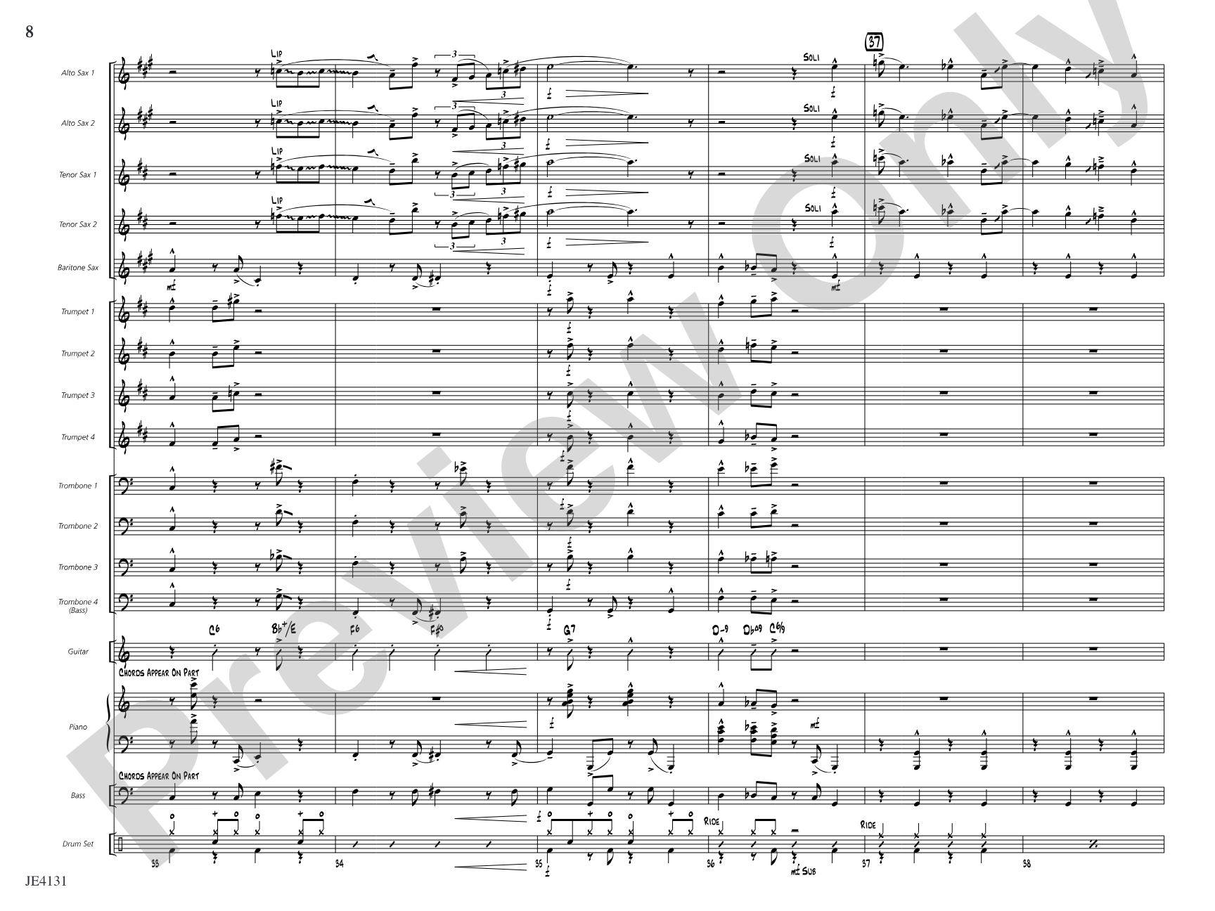 Jiver's License: Jazz Ensemble Conductor Score & Parts