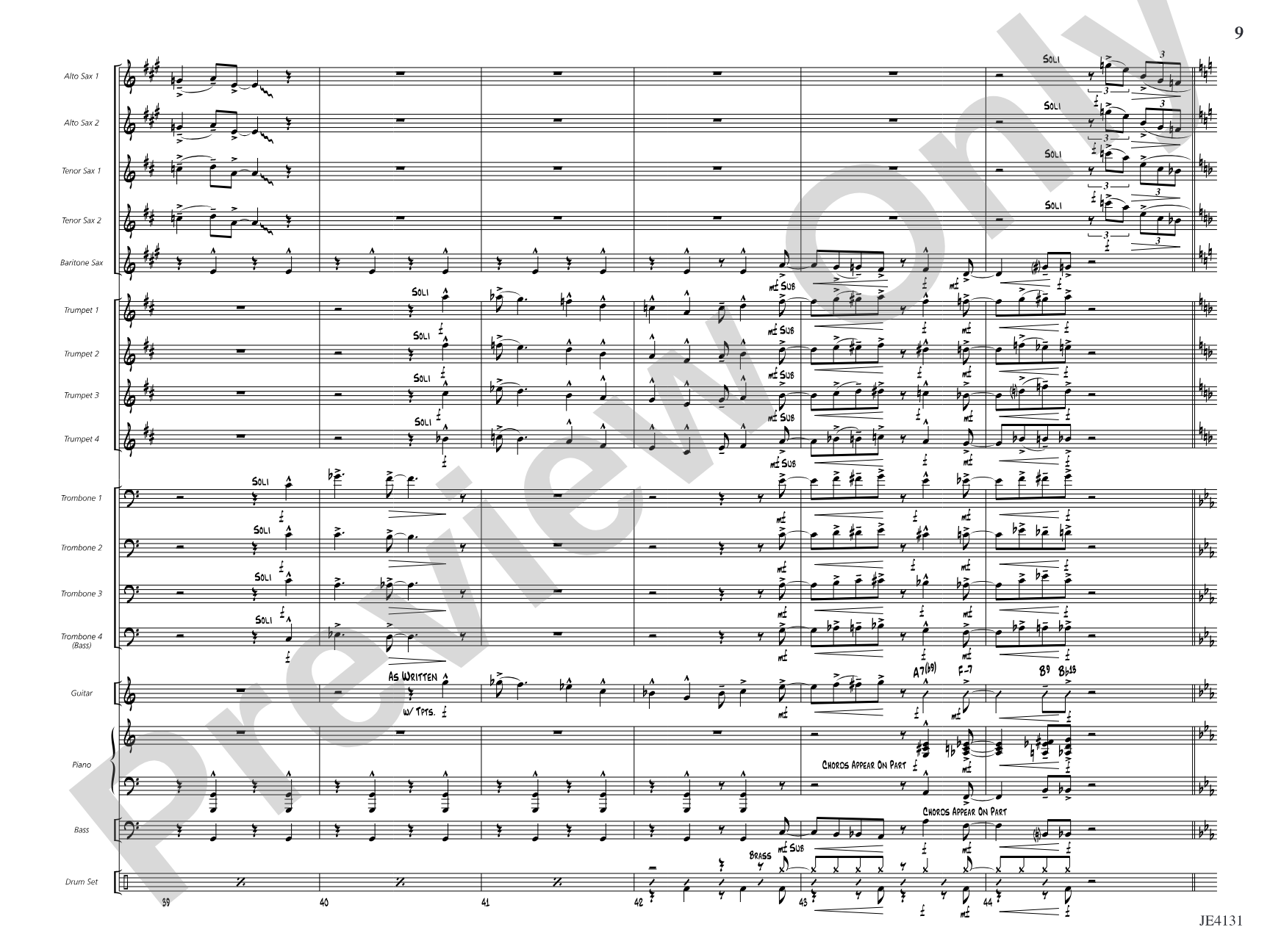 Jiver's License: Jazz Ensemble Conductor Score & Parts