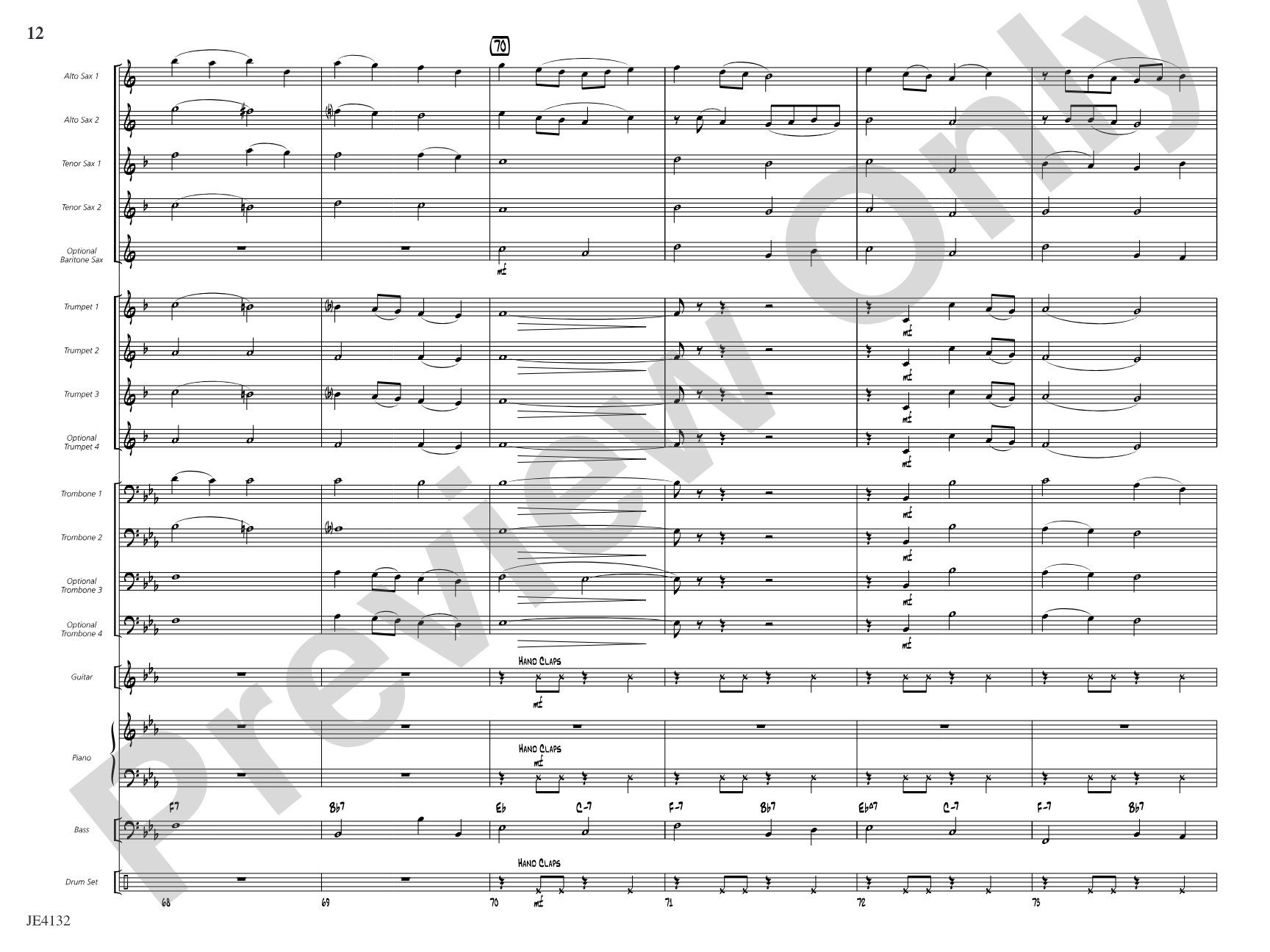 Shake, Twist, and Jump: Jazz Ensemble Conductor Score & Parts