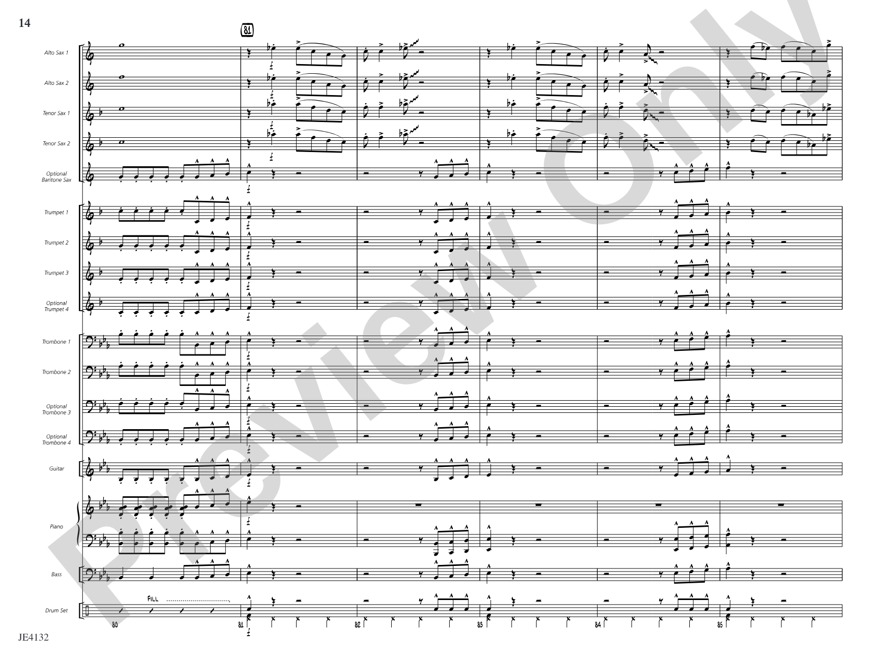 Shake, Twist, and Jump: Jazz Ensemble Conductor Score & Parts