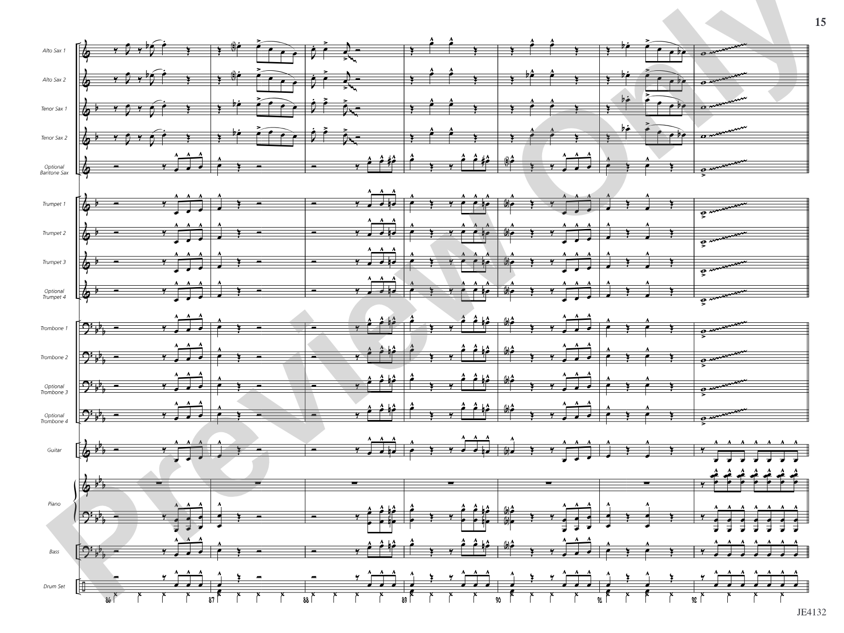 Shake, Twist, and Jump: Jazz Ensemble Conductor Score & Parts