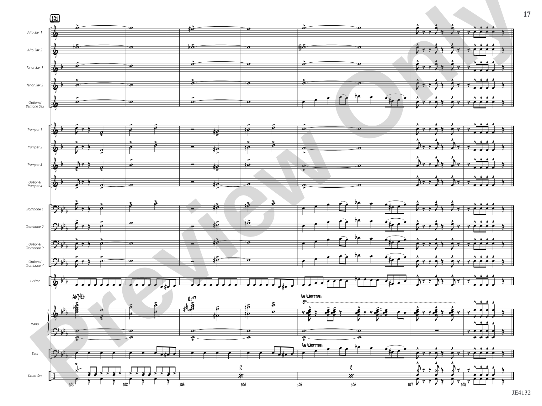 Shake, Twist, and Jump: Jazz Ensemble Conductor Score & Parts