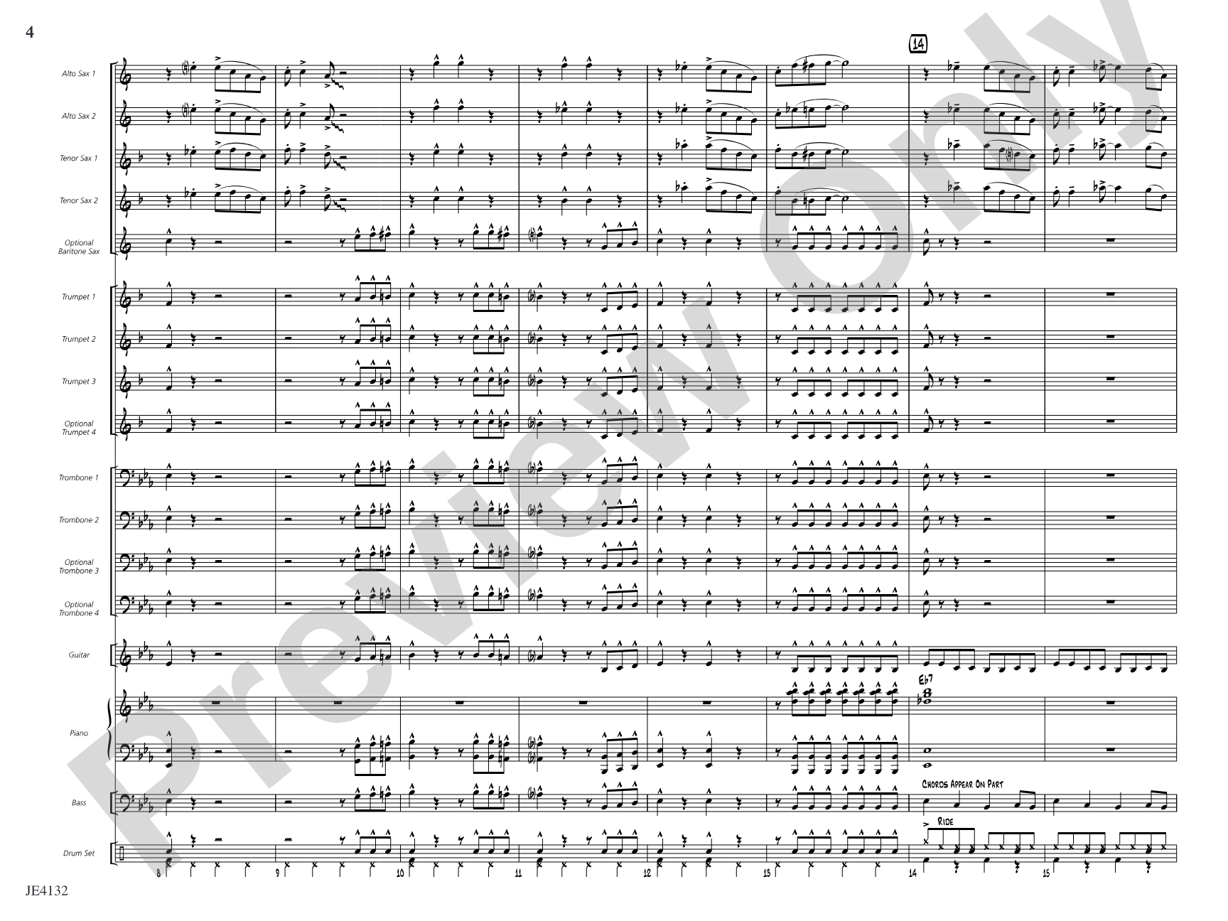 Shake, Twist, and Jump: Jazz Ensemble Conductor Score & Parts
