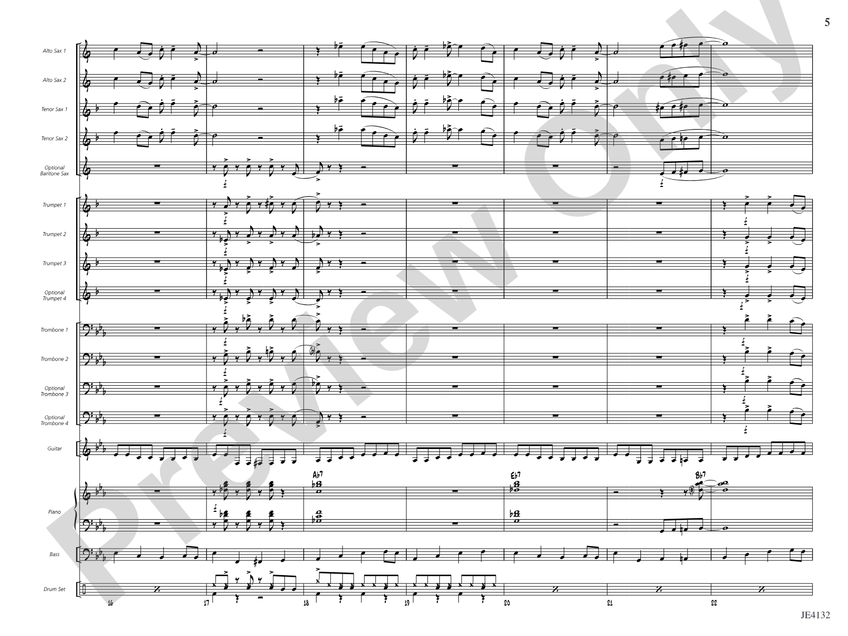 Shake, Twist, and Jump: Jazz Ensemble Conductor Score & Parts