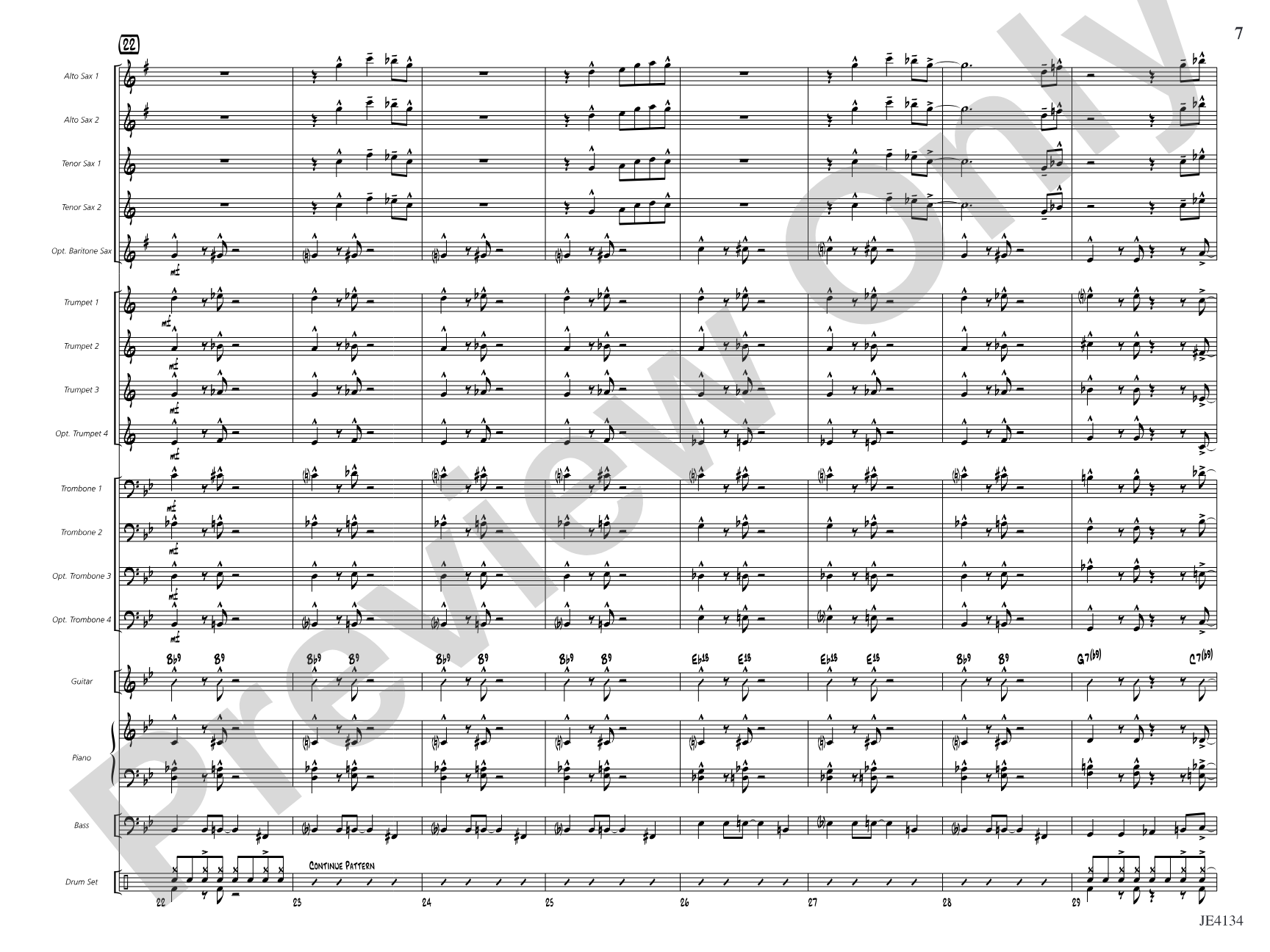 Shuffle Stop: Jazz Ensemble Conductor Score & Parts