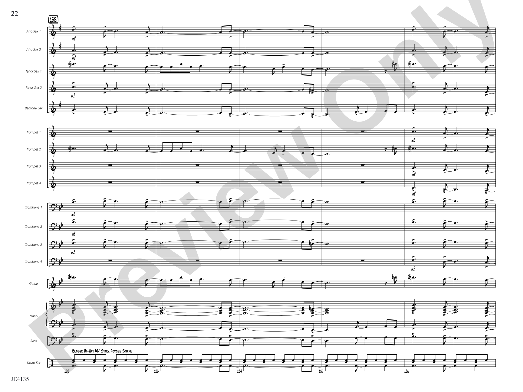 One Step Ahead: Jazz Ensemble Conductor Score & Parts