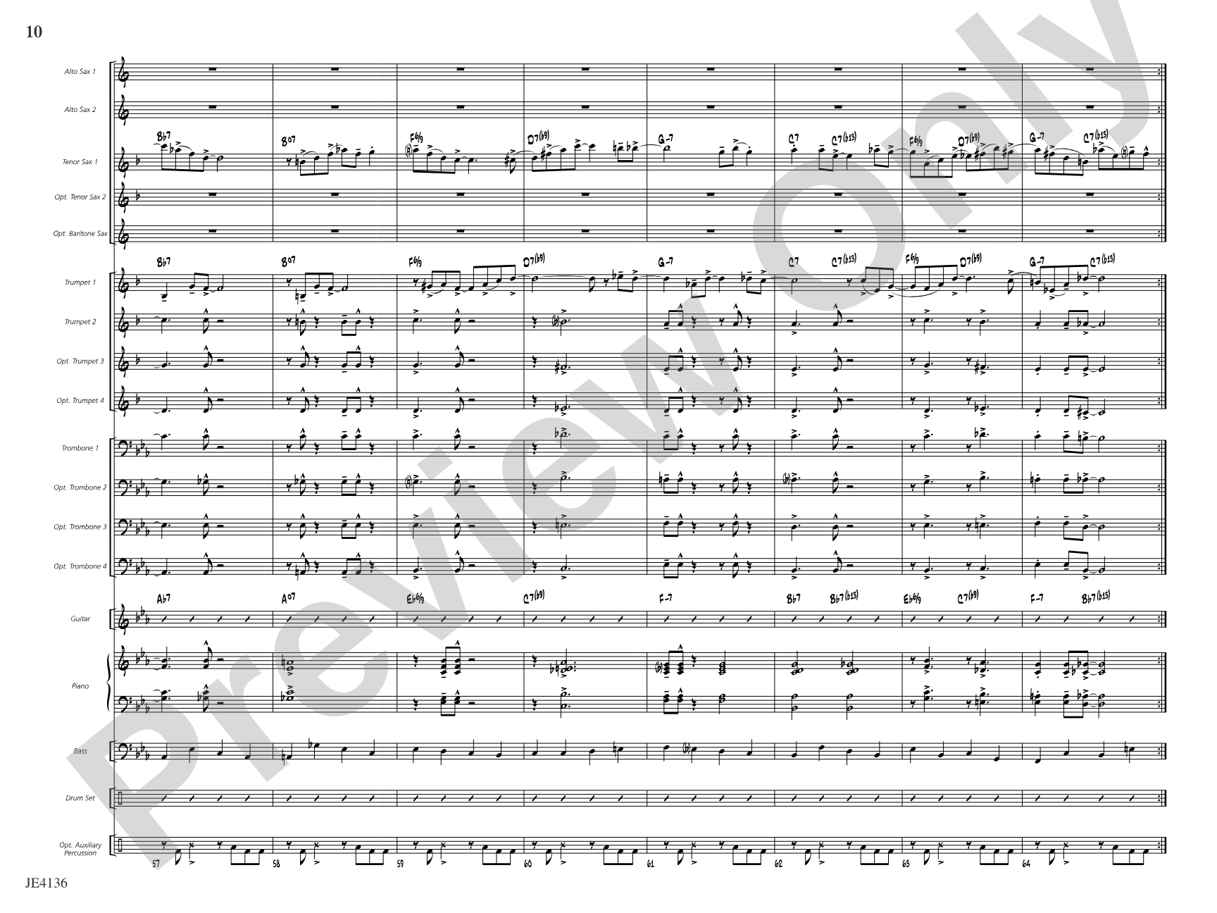 Check Your Swing: Jazz Ensemble Conductor Score & Parts