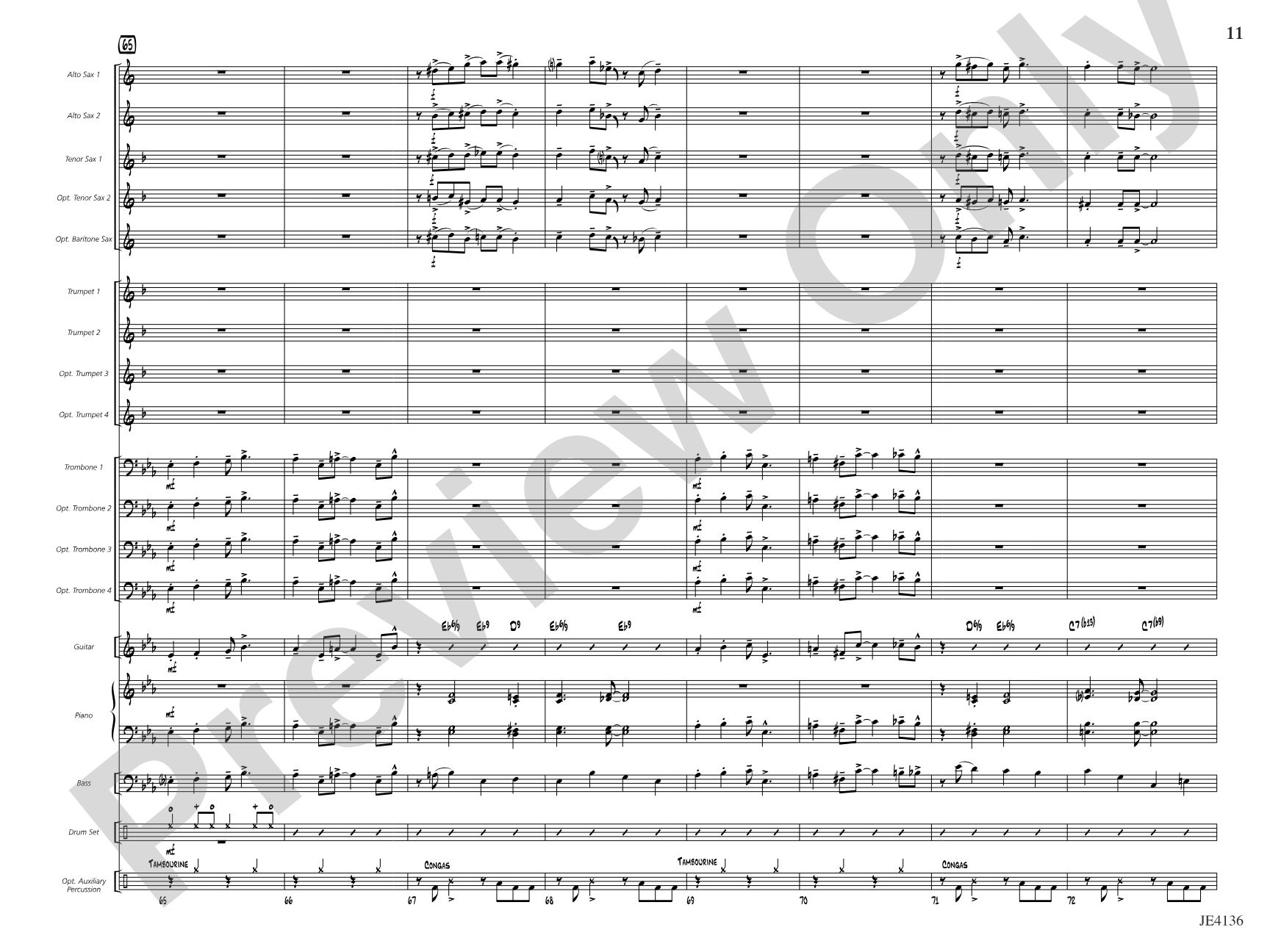 Check Your Swing: Jazz Ensemble Conductor Score & Parts
