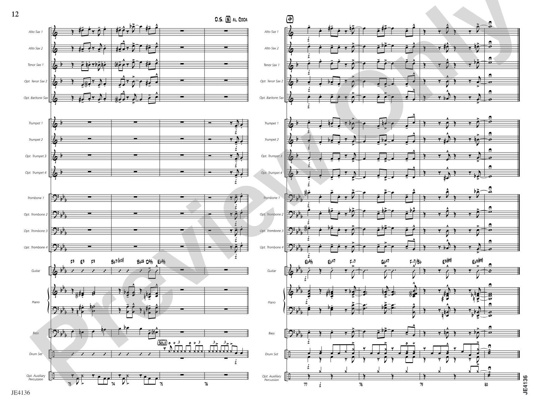 Check Your Swing: Jazz Ensemble Conductor Score & Parts