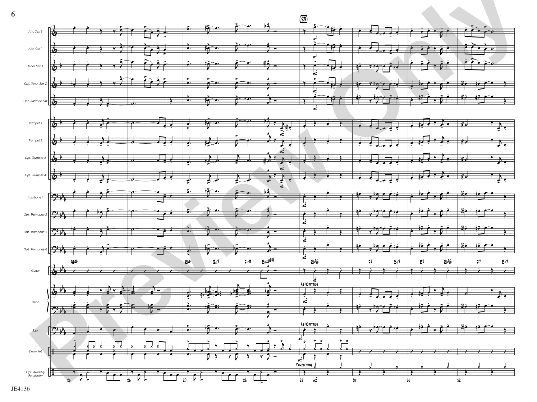 Check Your Swing: Jazz Ensemble Conductor Score & Parts