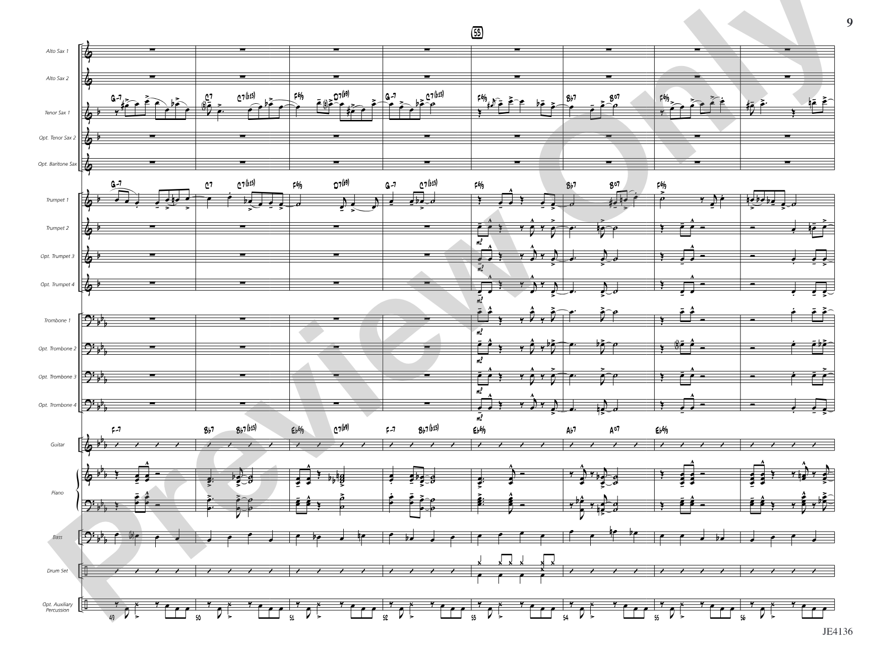 Check Your Swing: Jazz Ensemble Conductor Score & Parts