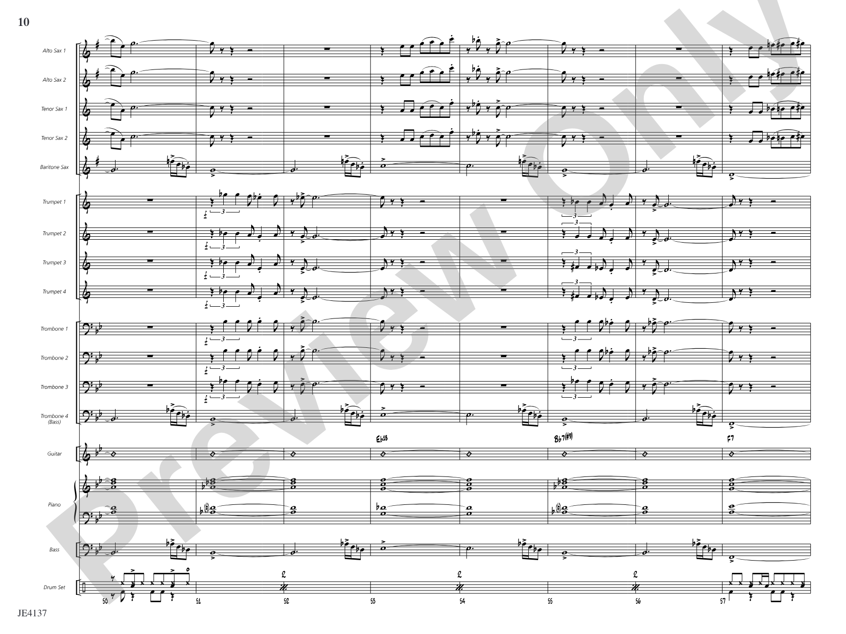 Feelin' the Funk: Jazz Ensemble Conductor Score & Parts