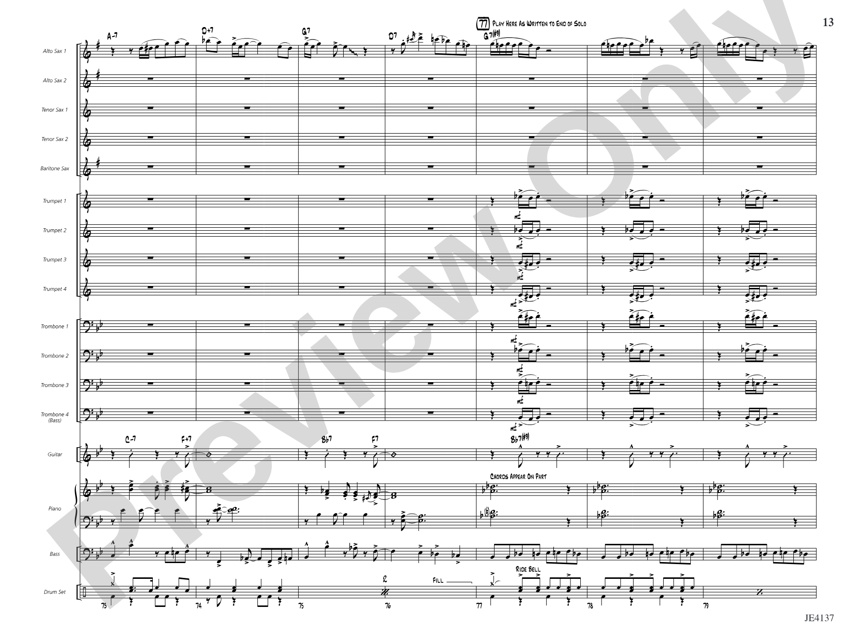 Feelin' the Funk: Jazz Ensemble Conductor Score & Parts