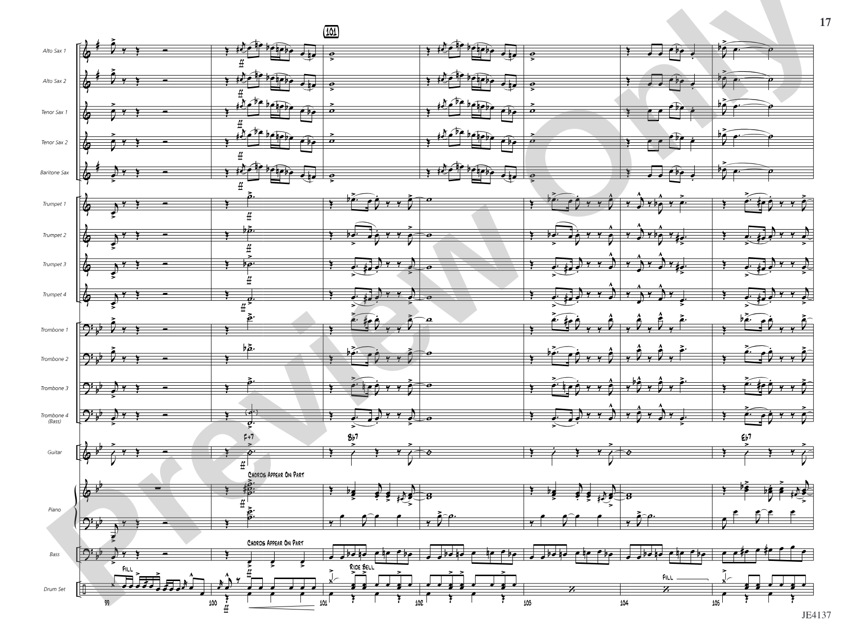 Feelin' the Funk: Jazz Ensemble Conductor Score & Parts