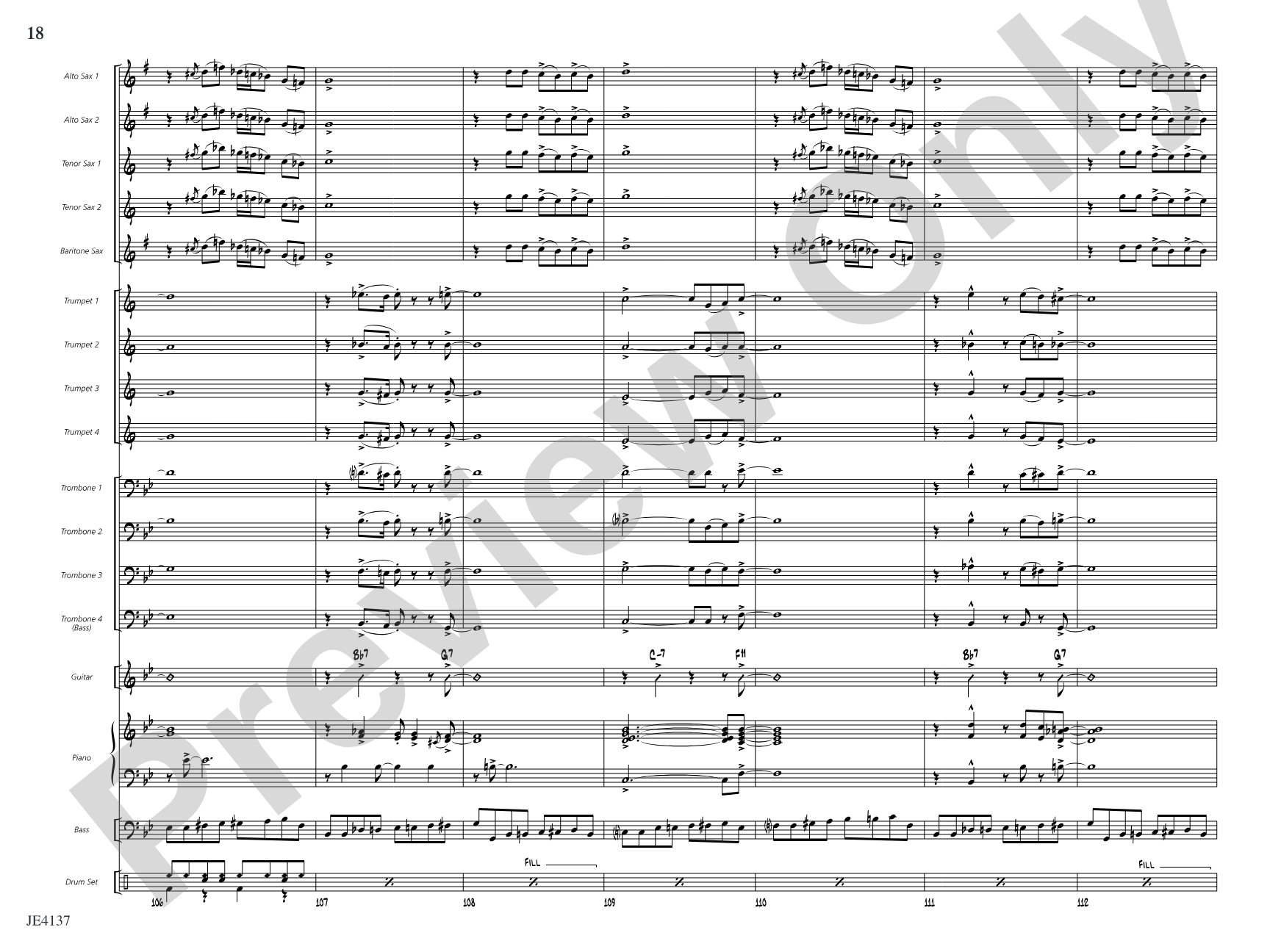 Feelin' the Funk: Jazz Ensemble Conductor Score & Parts