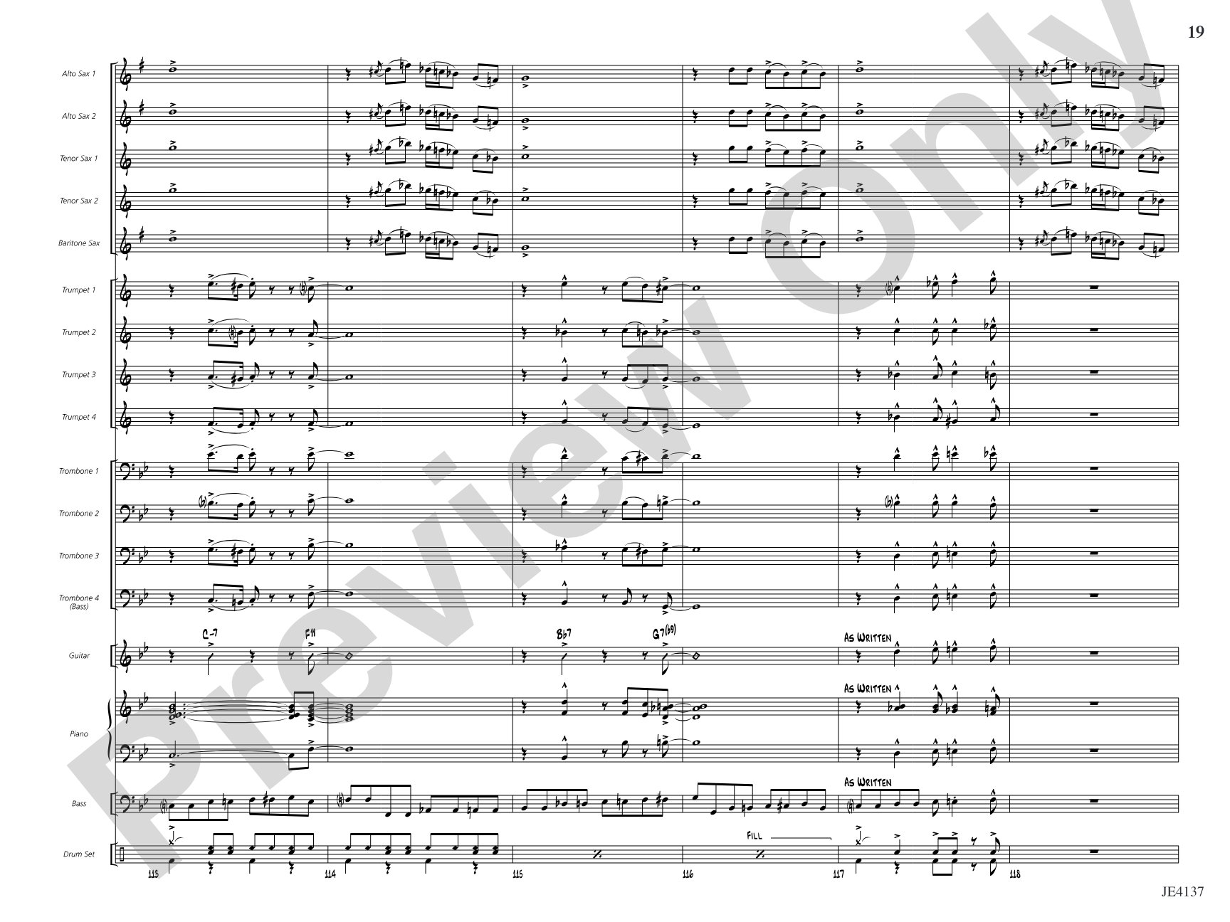 Feelin' the Funk: Jazz Ensemble Conductor Score & Parts
