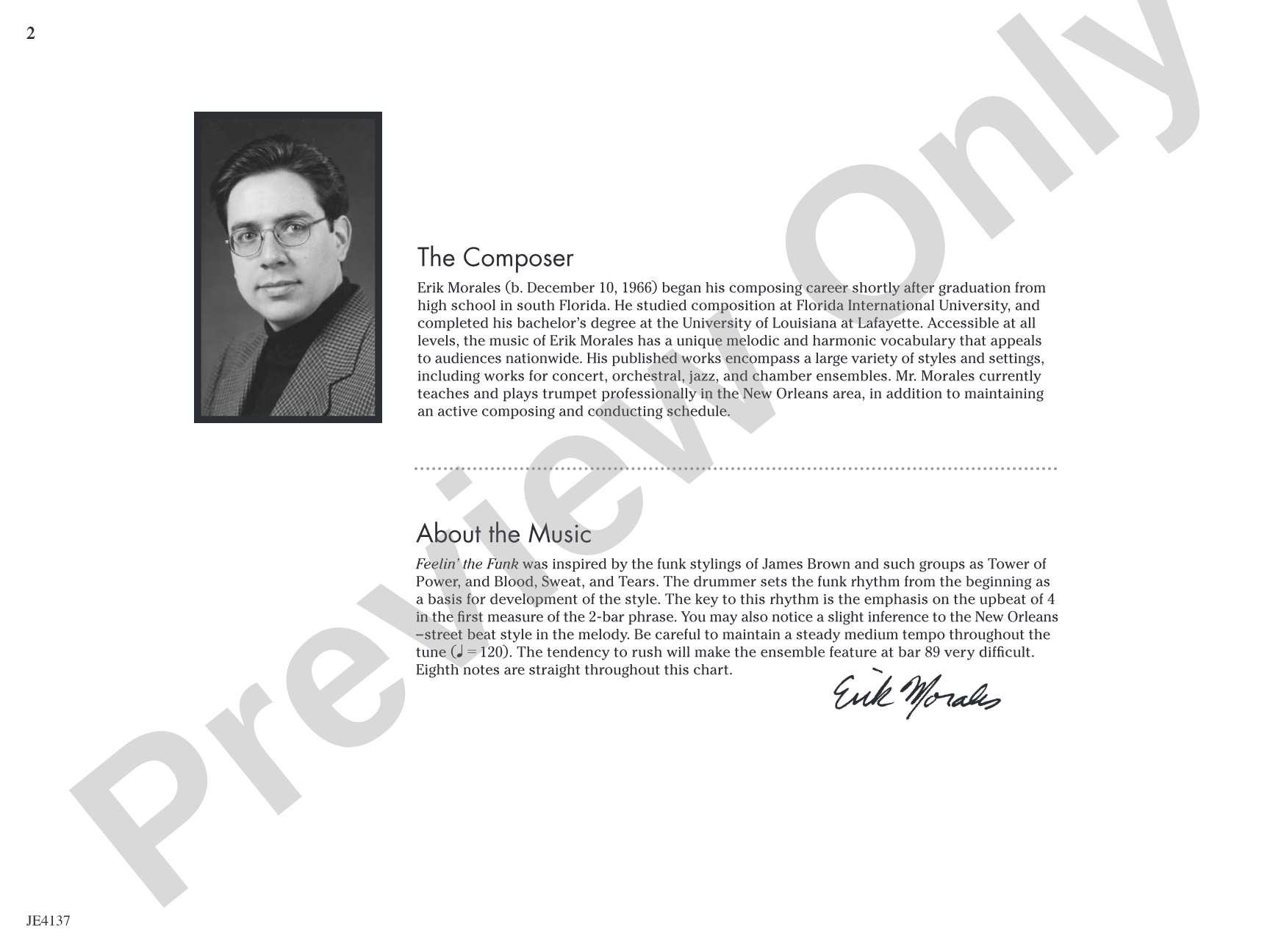 Feelin' the Funk: Jazz Ensemble Conductor Score & Parts