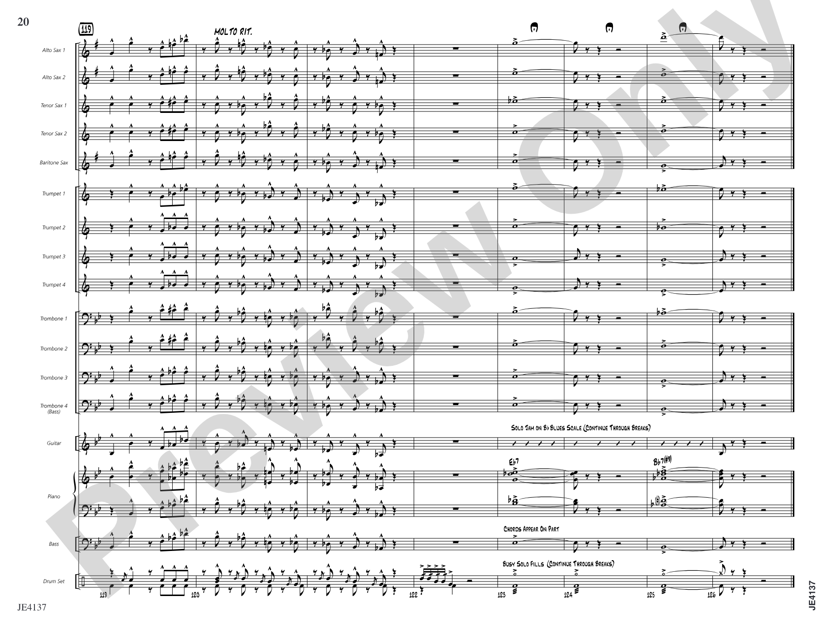 Feelin' the Funk: Jazz Ensemble Conductor Score & Parts