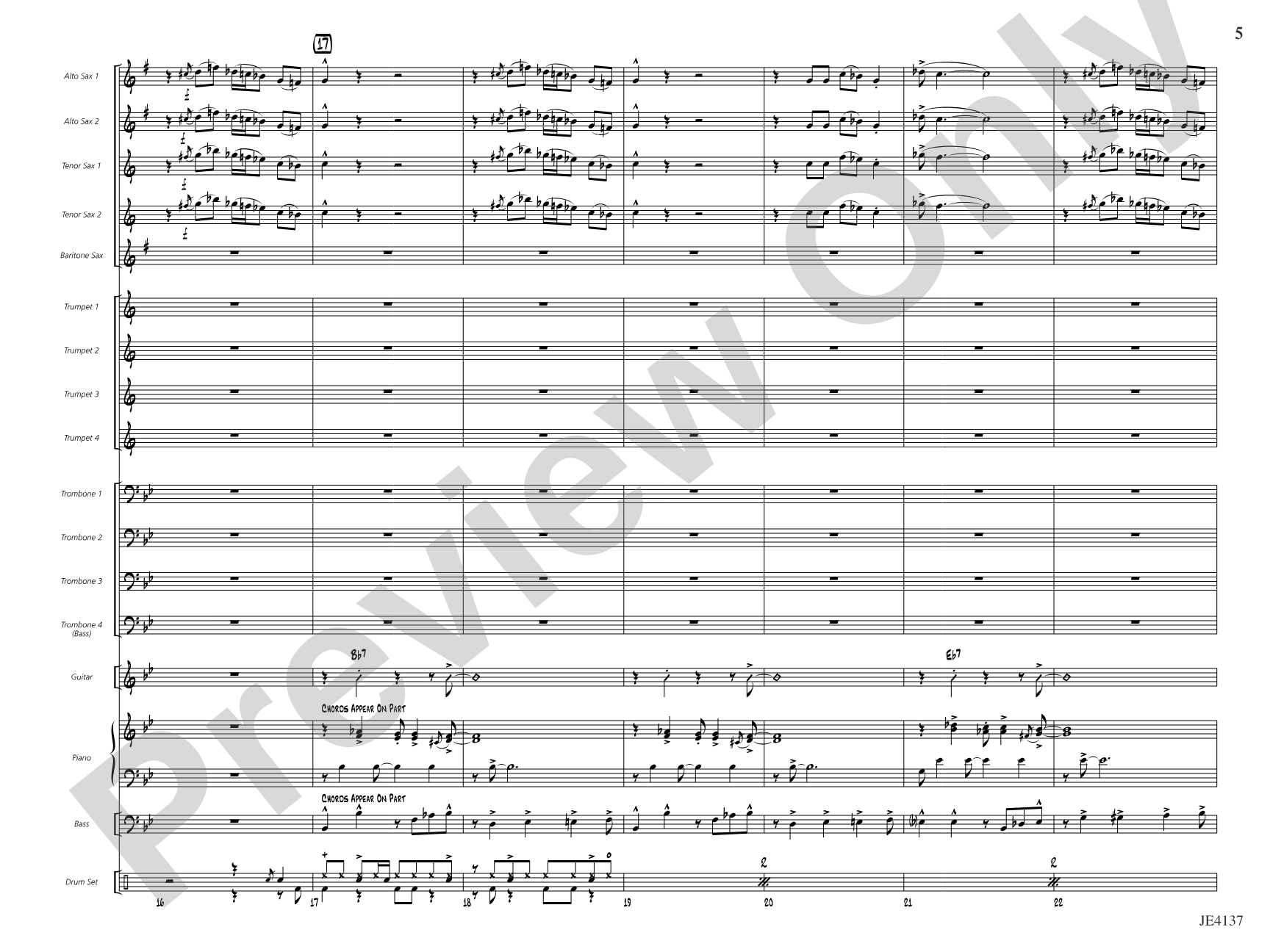 Feelin' the Funk: Jazz Ensemble Conductor Score & Parts