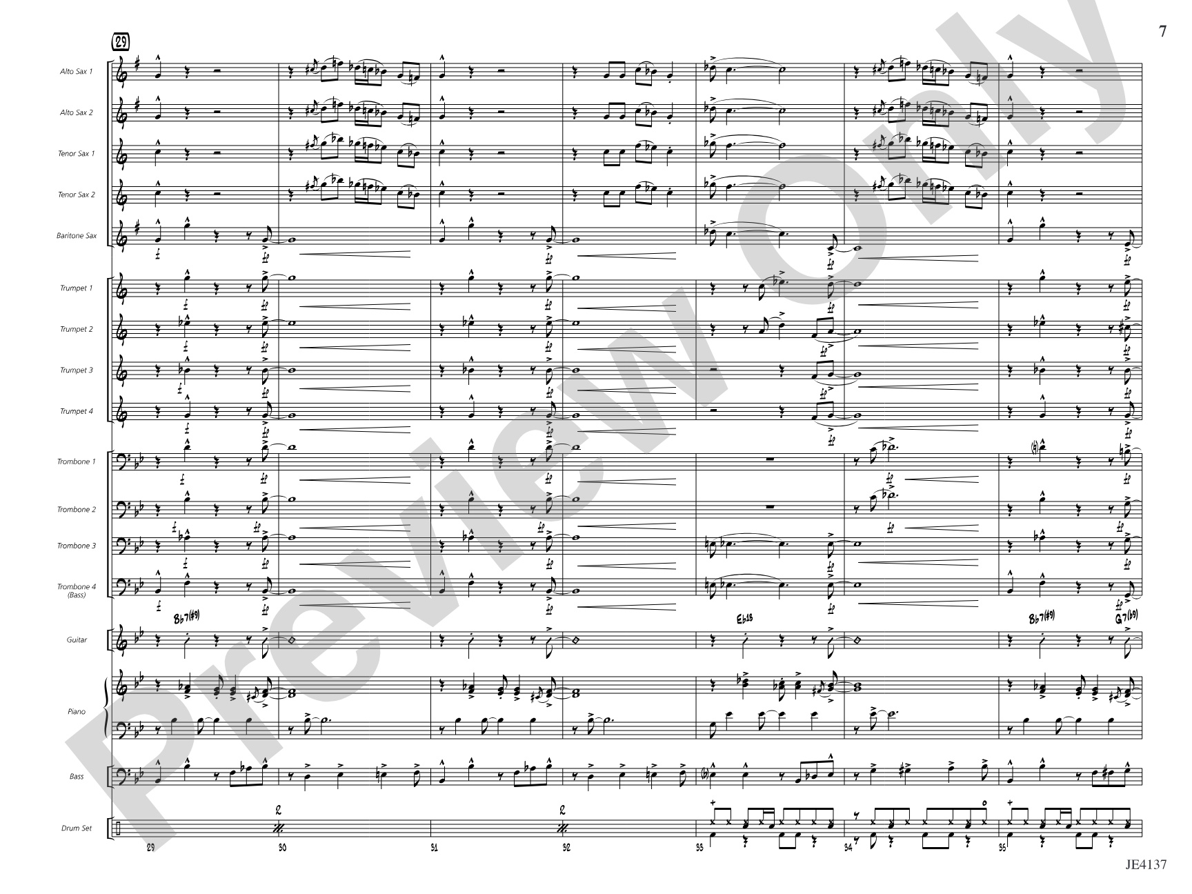 Feelin' the Funk: Jazz Ensemble Conductor Score & Parts