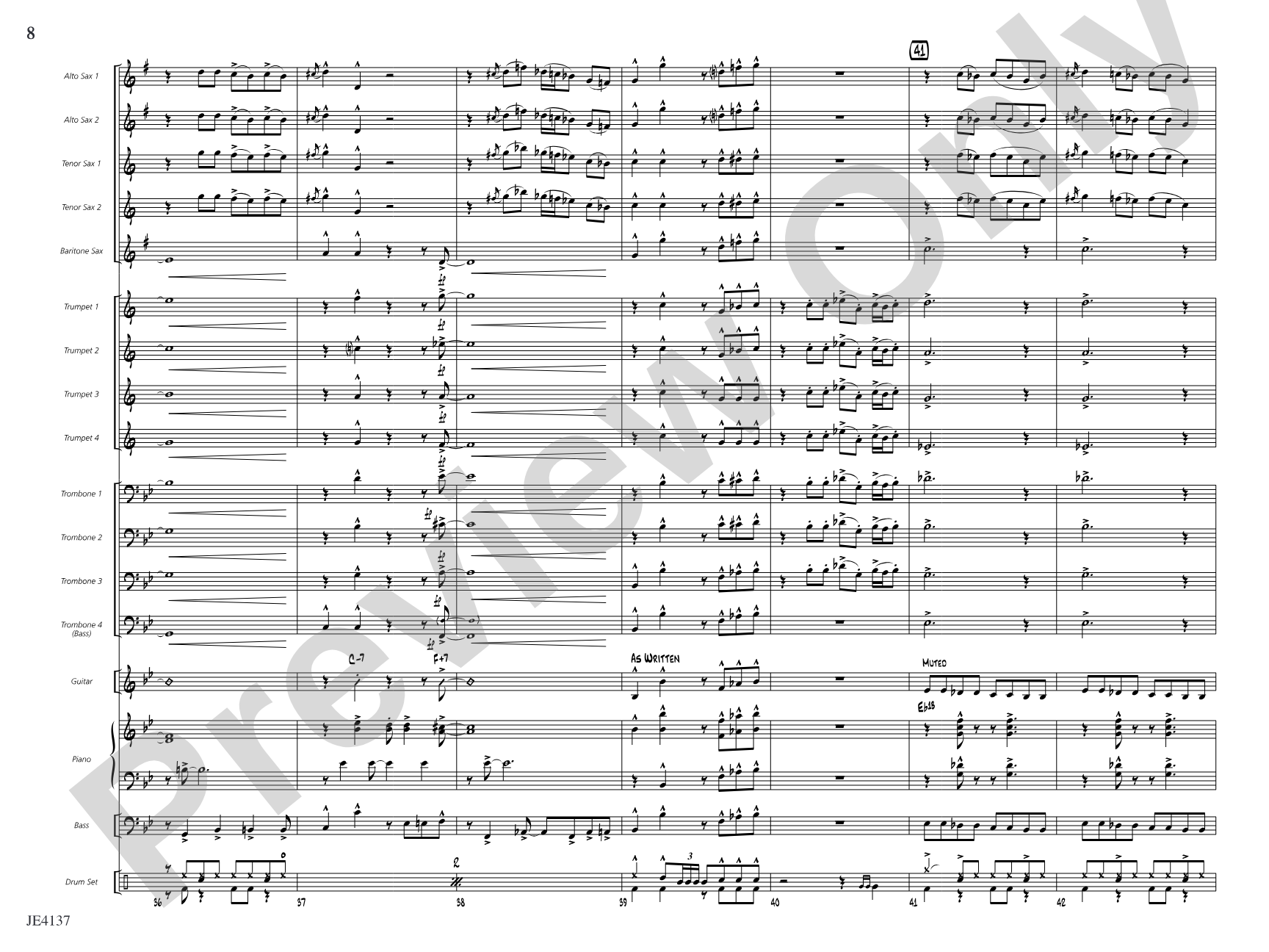 Feelin' the Funk: Jazz Ensemble Conductor Score & Parts
