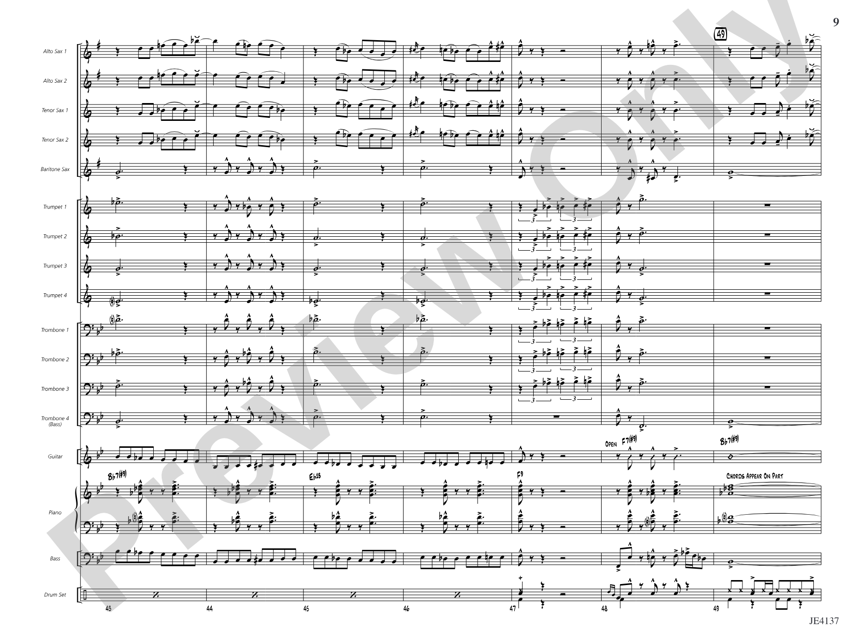 Feelin' the Funk: Jazz Ensemble Conductor Score & Parts