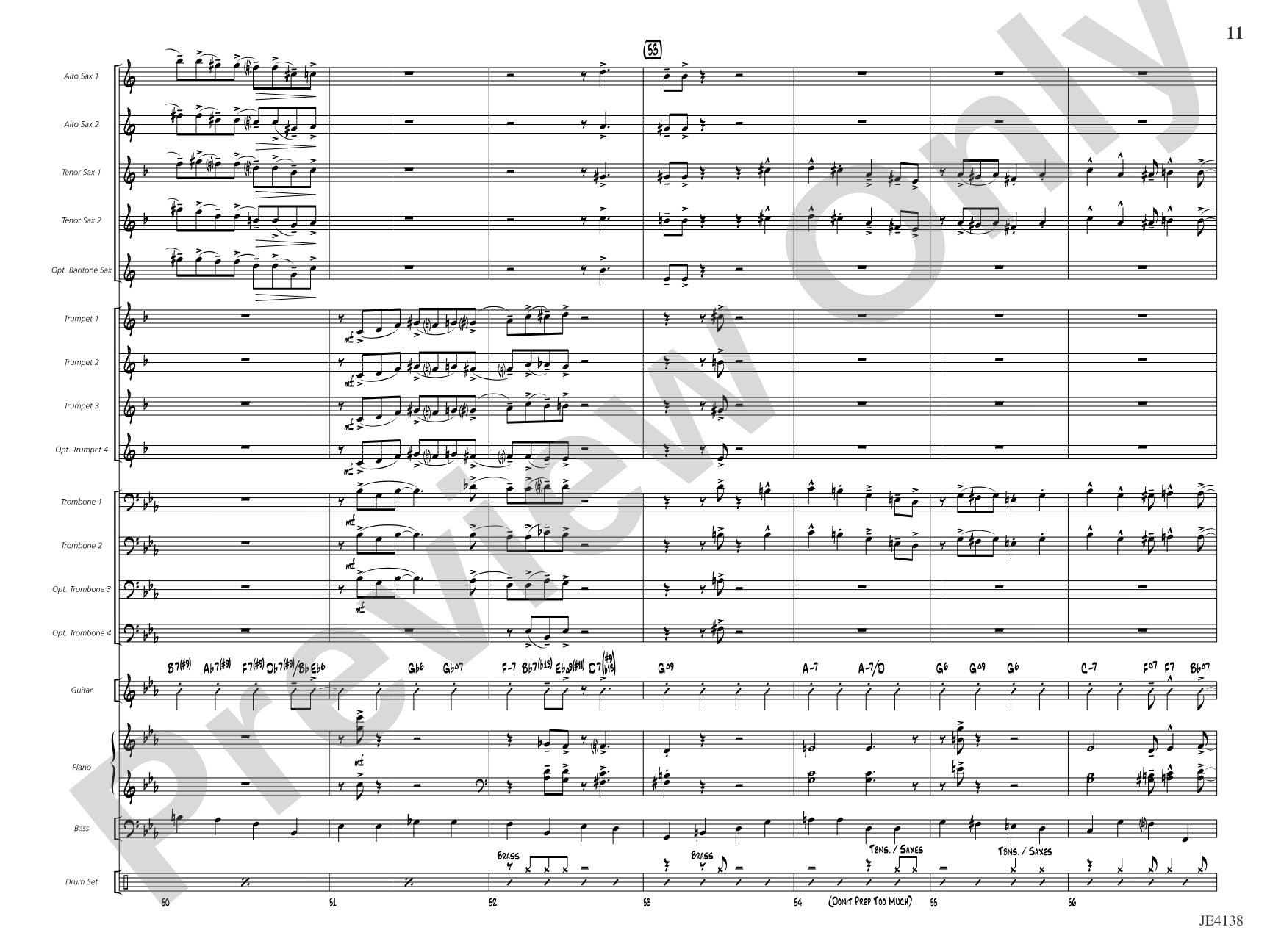 In the Swing of Things: Jazz Ensemble Conductor Score & Parts