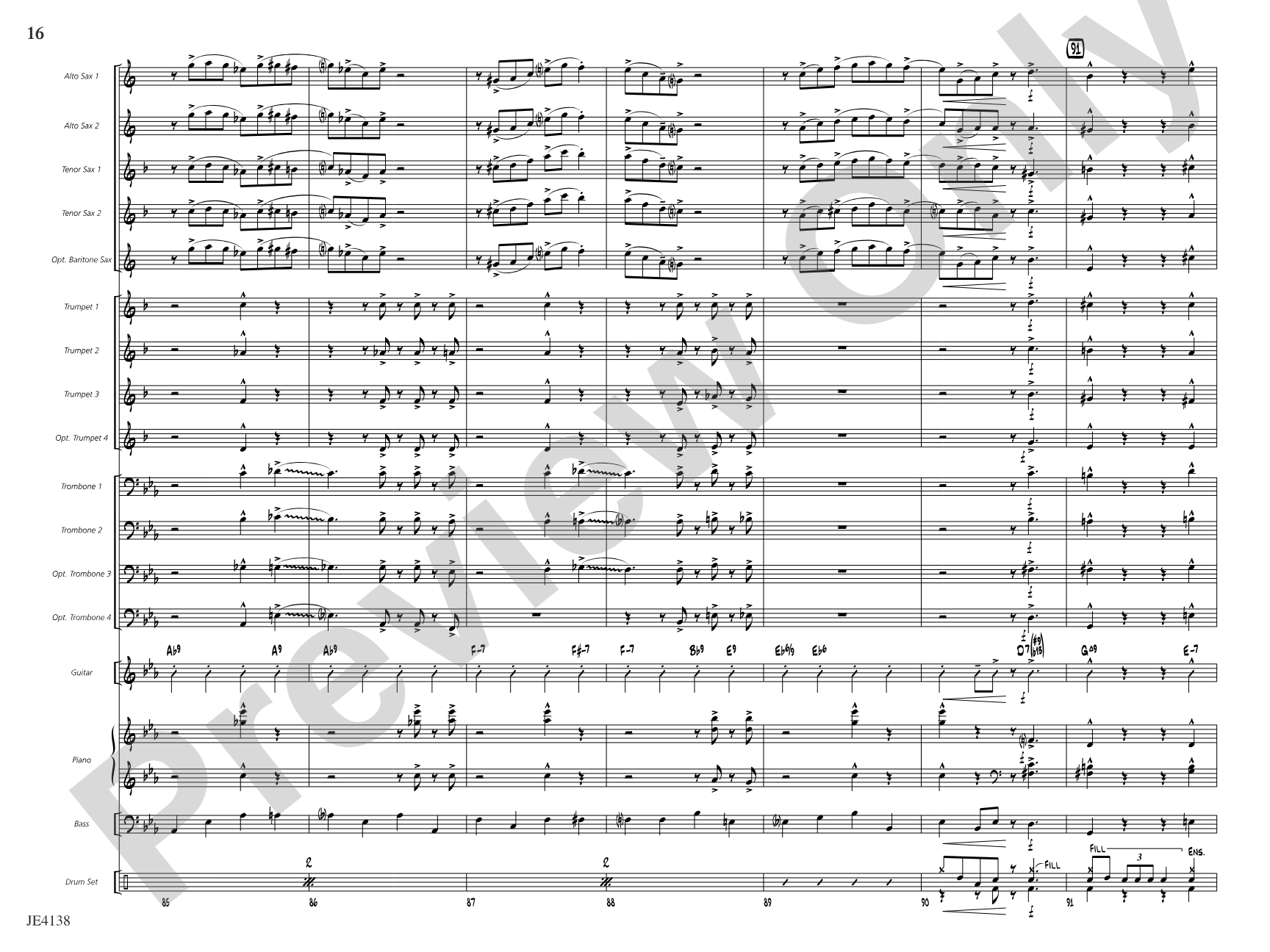In the Swing of Things: Jazz Ensemble Conductor Score & Parts