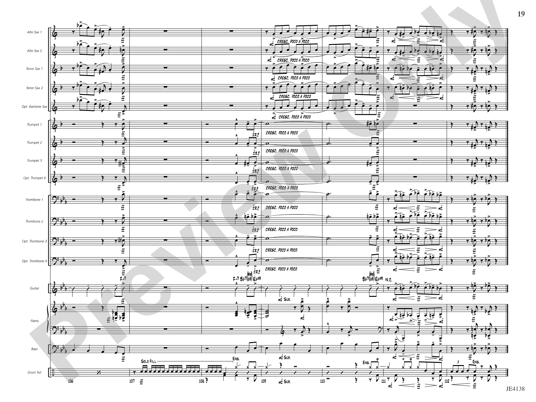 In the Swing of Things: Jazz Ensemble Conductor Score & Parts