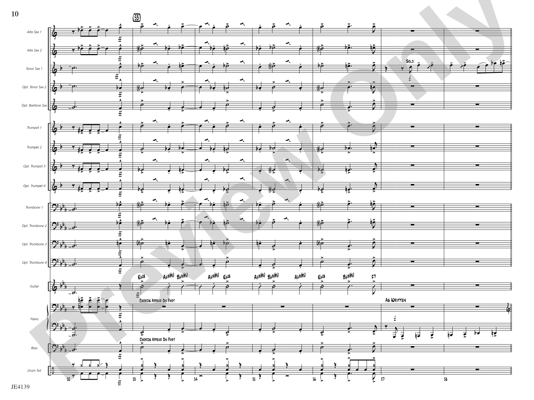 The Fast Lane: Jazz Ensemble Conductor Score & Parts