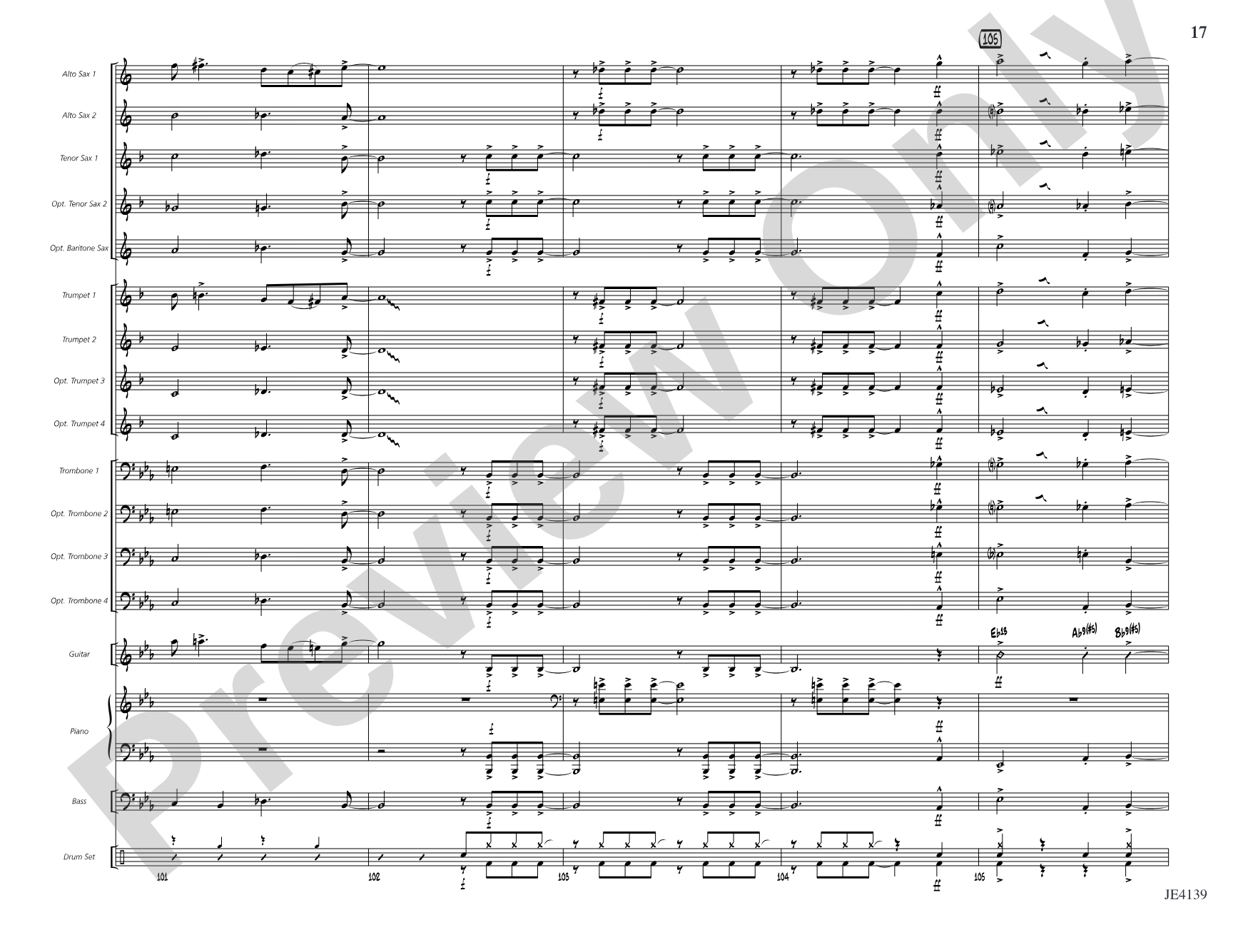 The Fast Lane: Jazz Ensemble Conductor Score & Parts