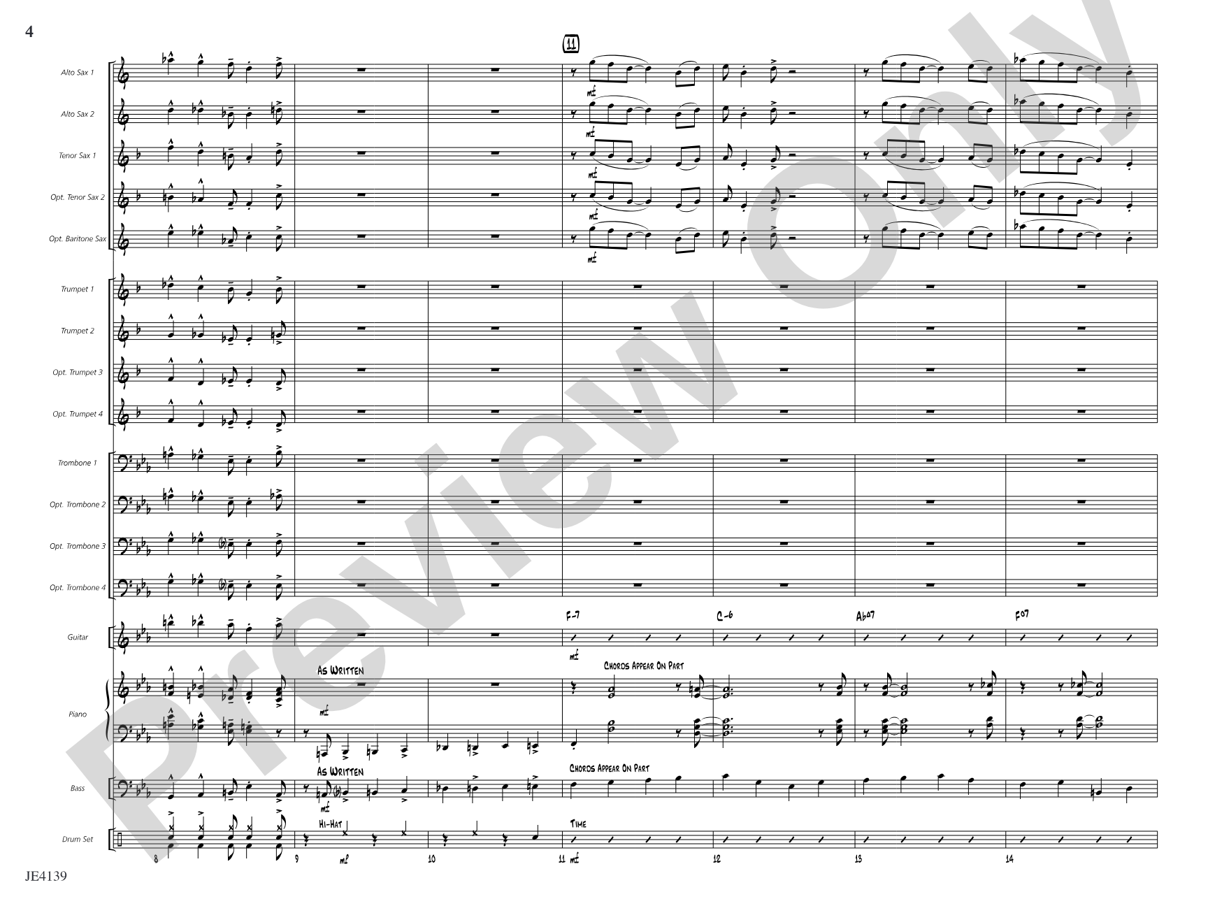 The Fast Lane: Jazz Ensemble Conductor Score & Parts