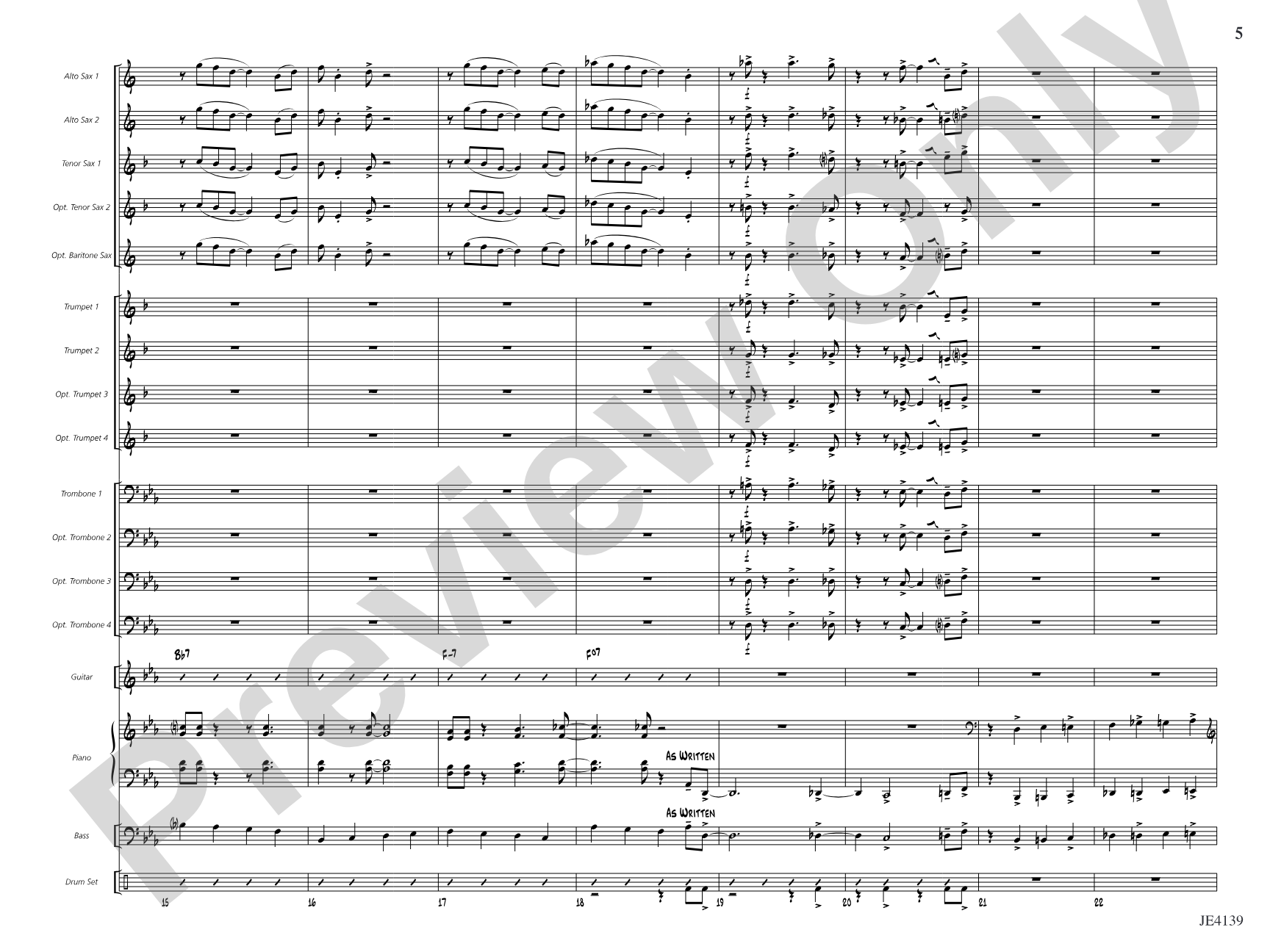 The Fast Lane: Jazz Ensemble Conductor Score & Parts
